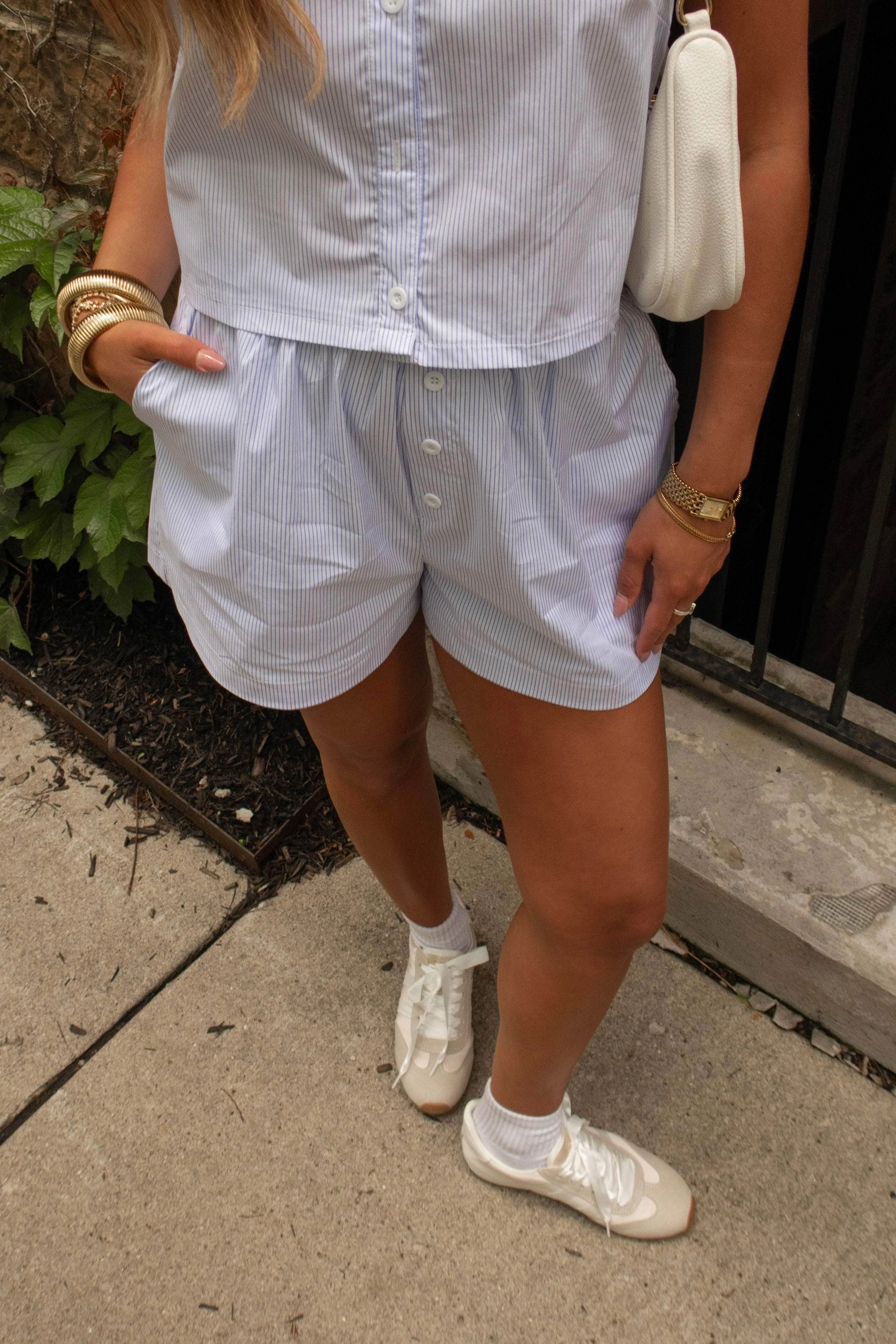 Cottage Script Shorts sold by LANE 201