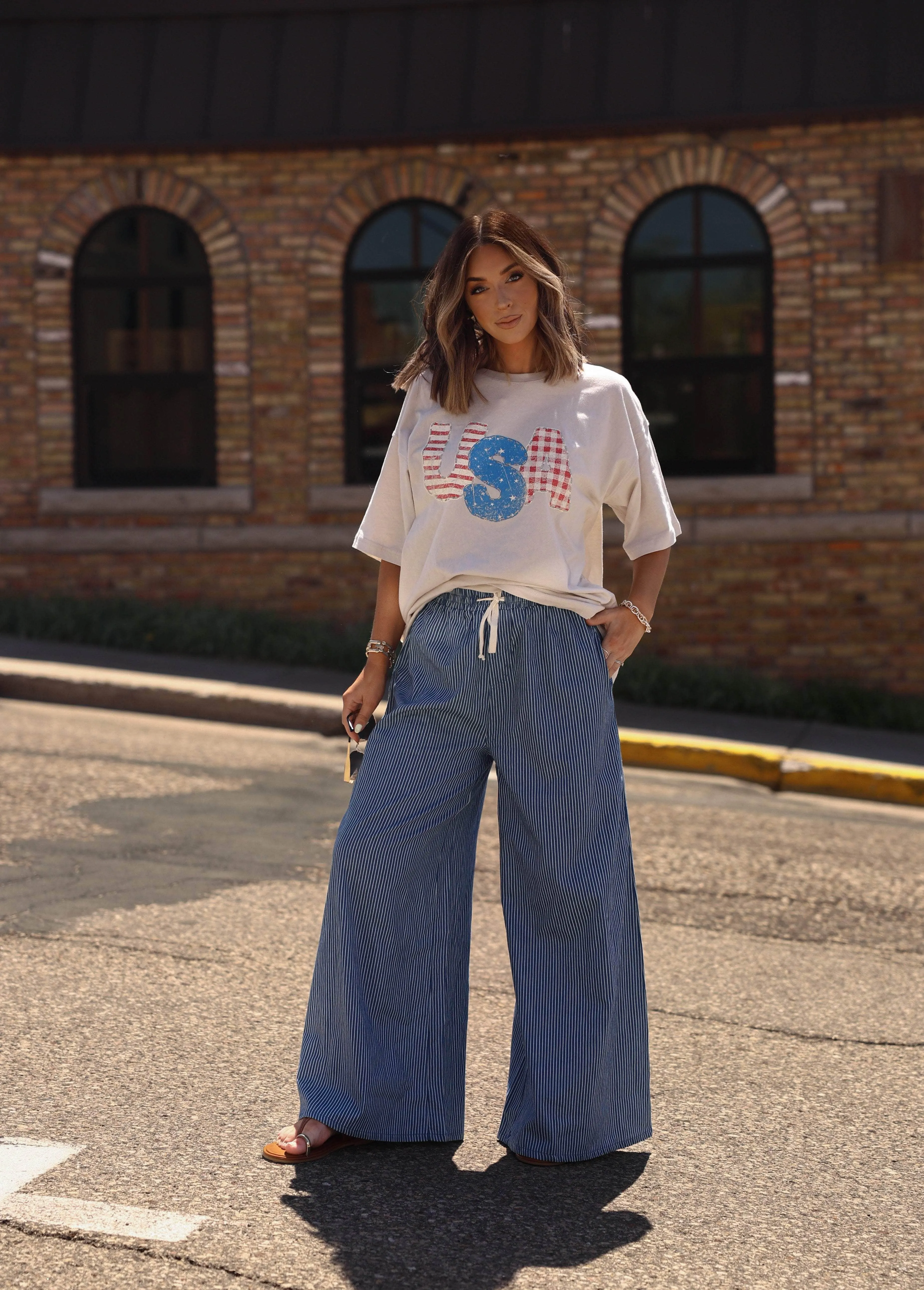 Quilted USA Graphic Tee sold by LANE 201 product image thumbnail 4