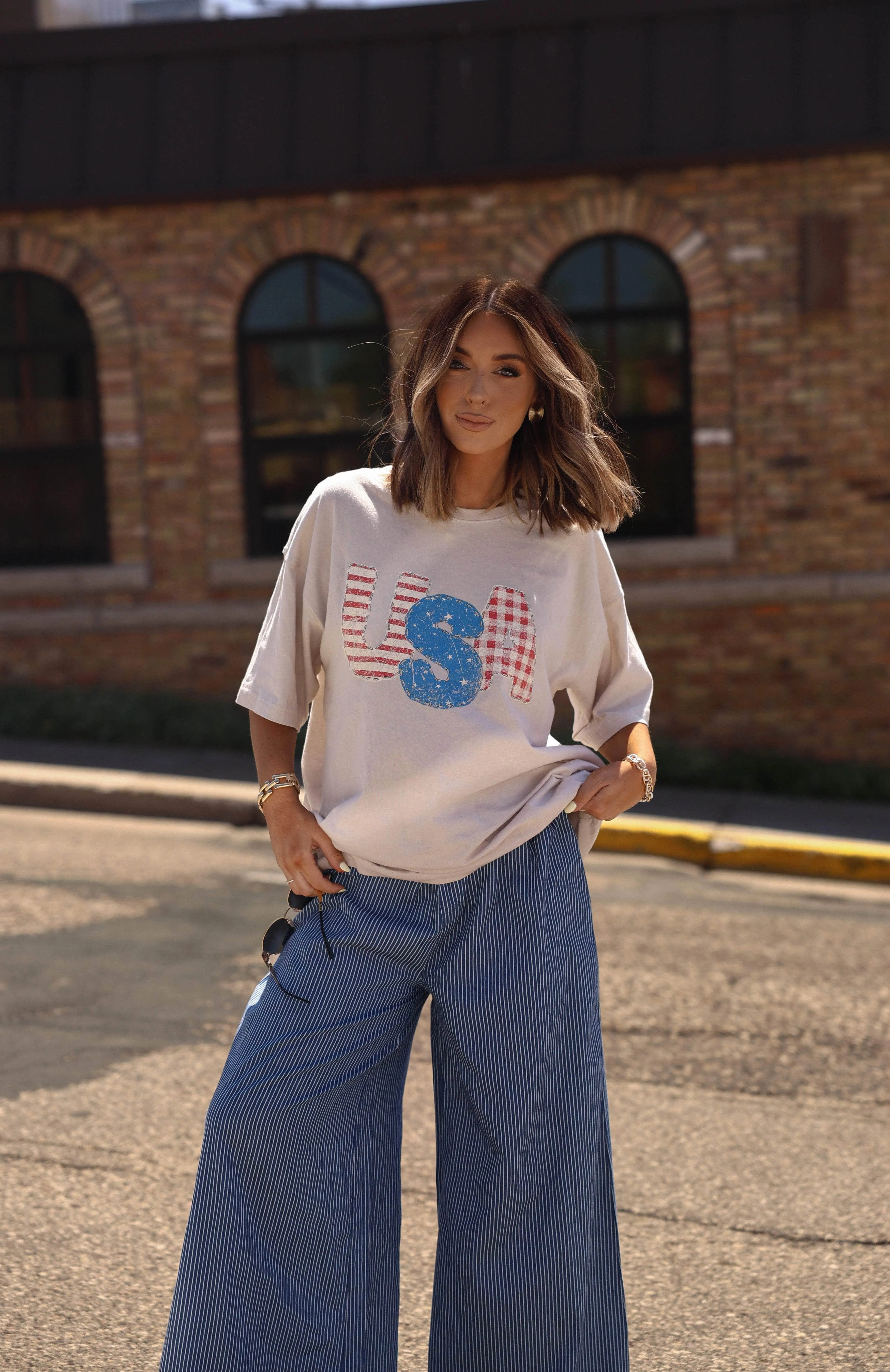 Quilted USA Graphic Tee sold by LANE 201 product image thumbnail 2