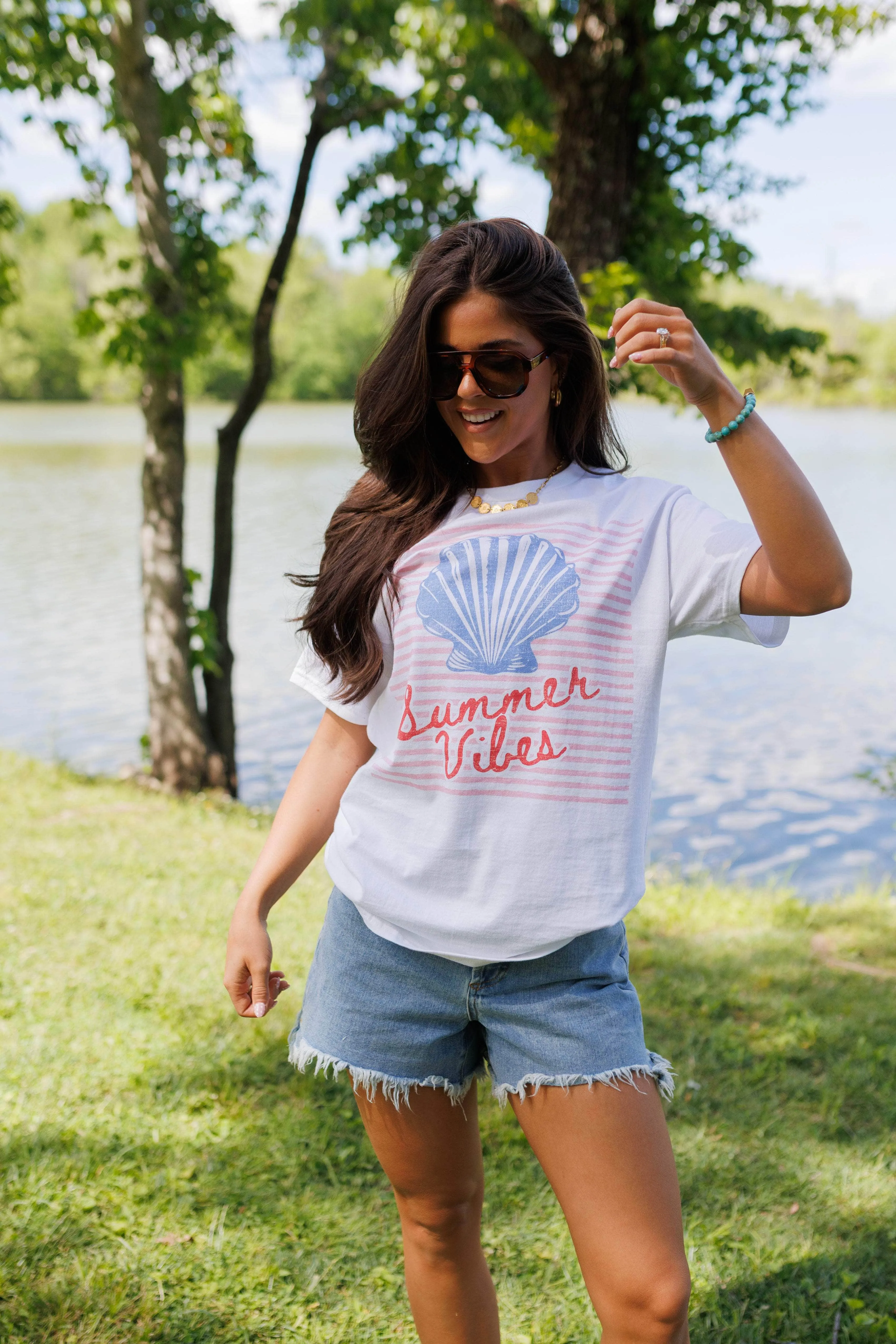 Summer Vibes Graphic Tee sold by LANE 201 product image thumbnail 5