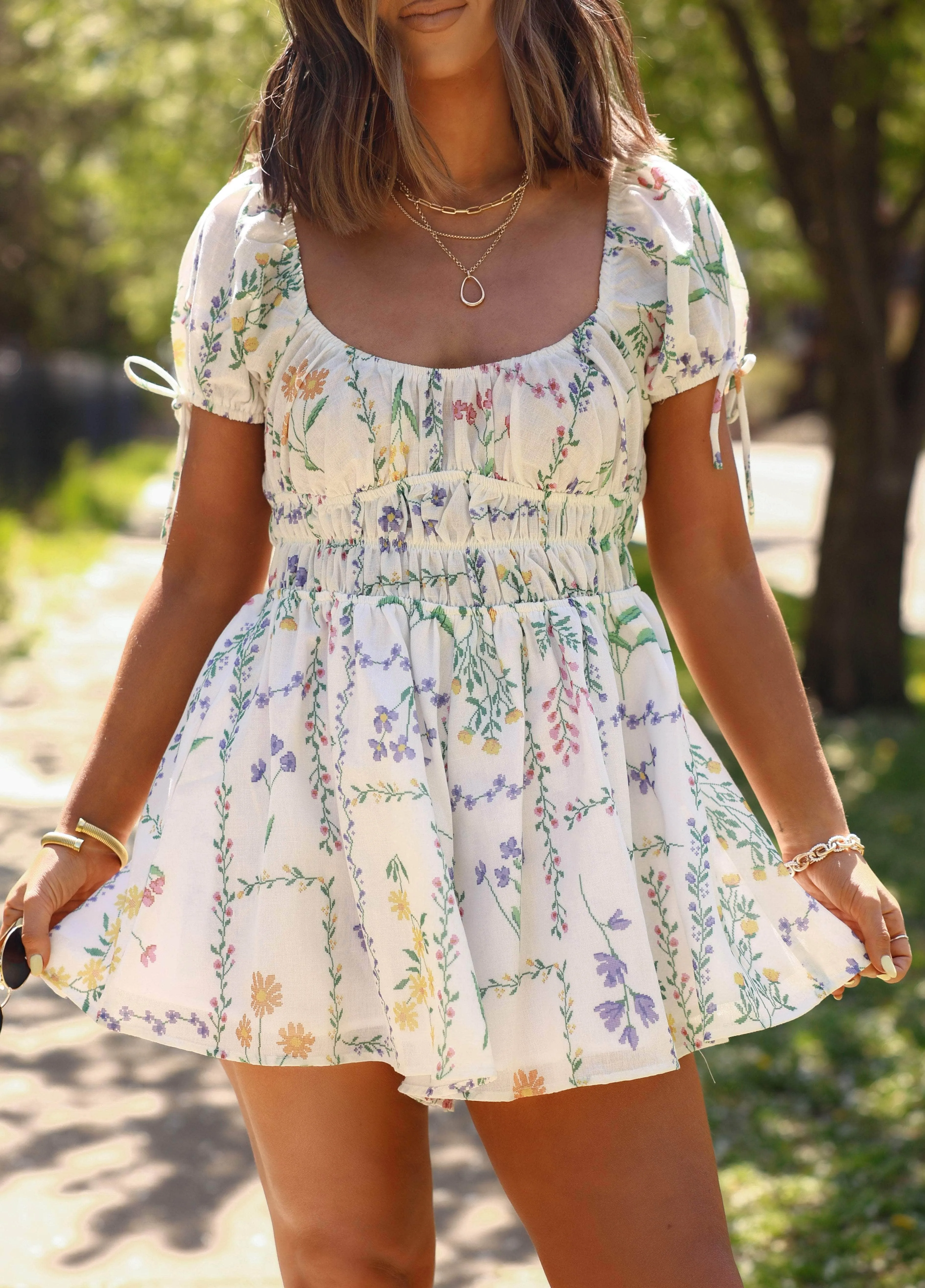 Wildflower Whimsy Romper sold by LANE 201 product image thumbnail 3