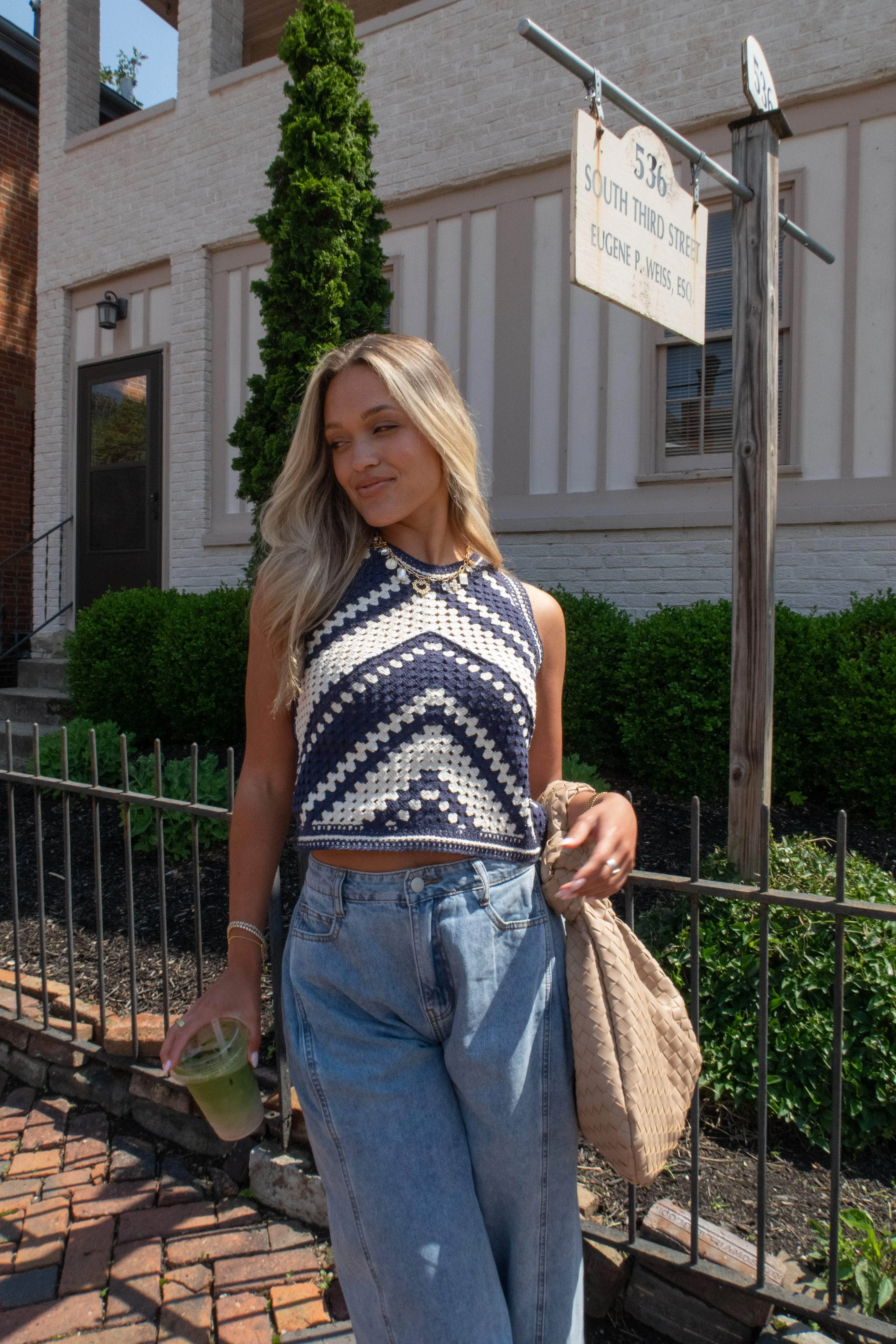 Chevron Crochet Tank sold by LANE 201 product image thumbnail 2