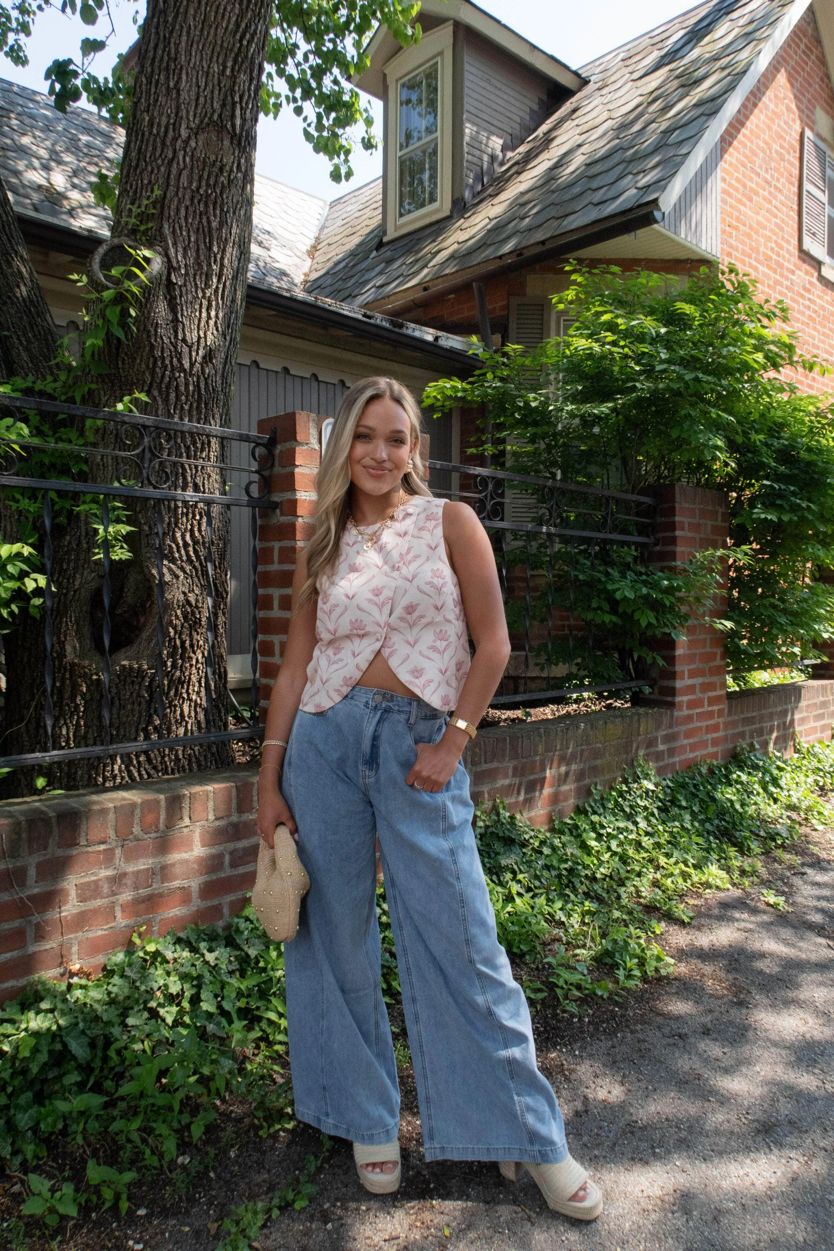 Eastside Wide Leg Denim sold by LANE 201