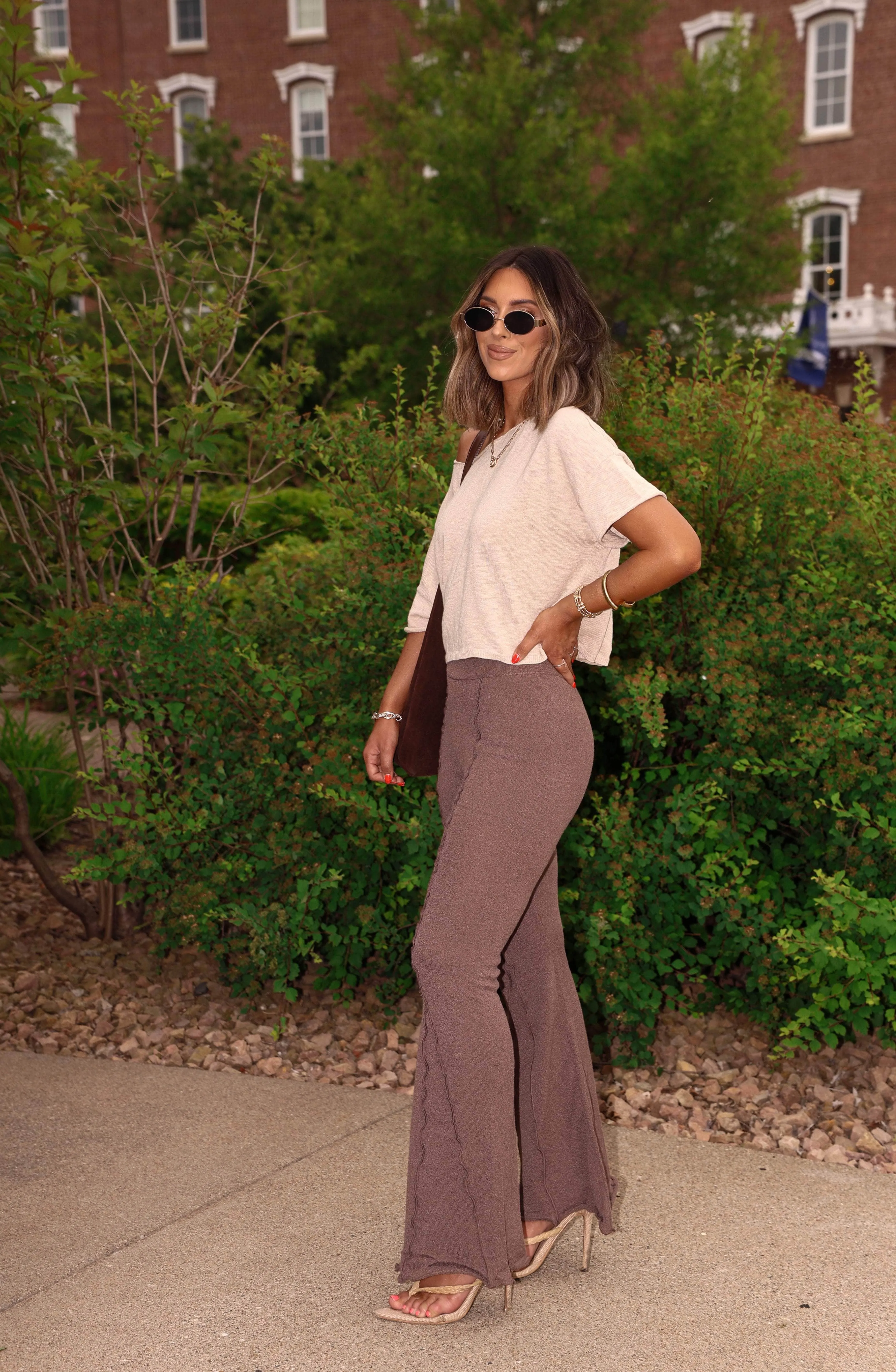 Espresso Knit Pants sold by LANE 201 product image thumbnail 4