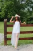 White Tulle Overlay Dress sold by LANE 201