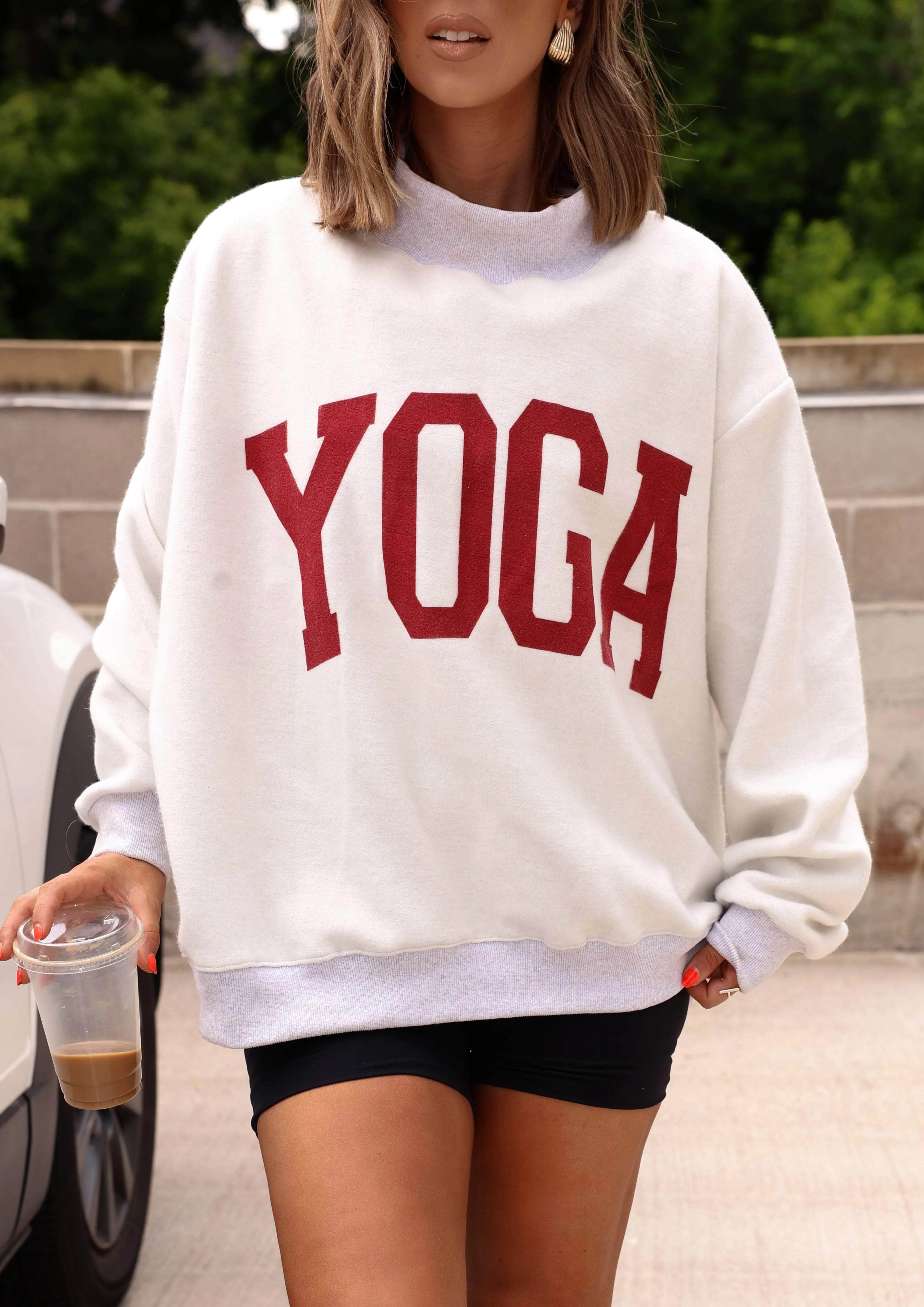 Reversible Pilates Yoga Sweatshirt sold by LANE 201 product image thumbnail 4