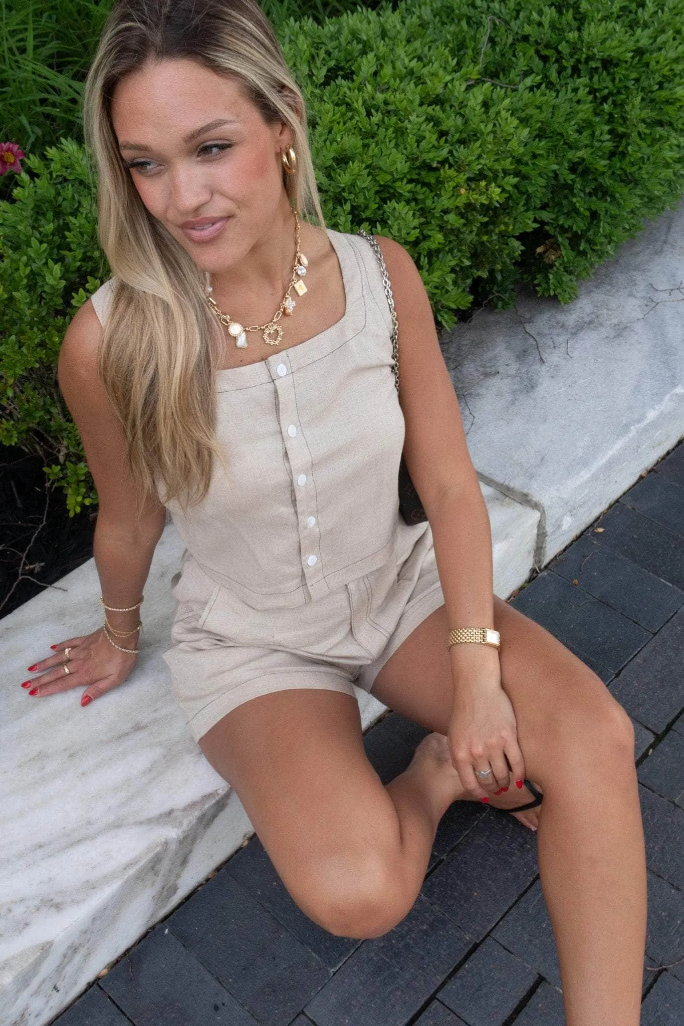 Sahara Linen Top sold by LANE 201