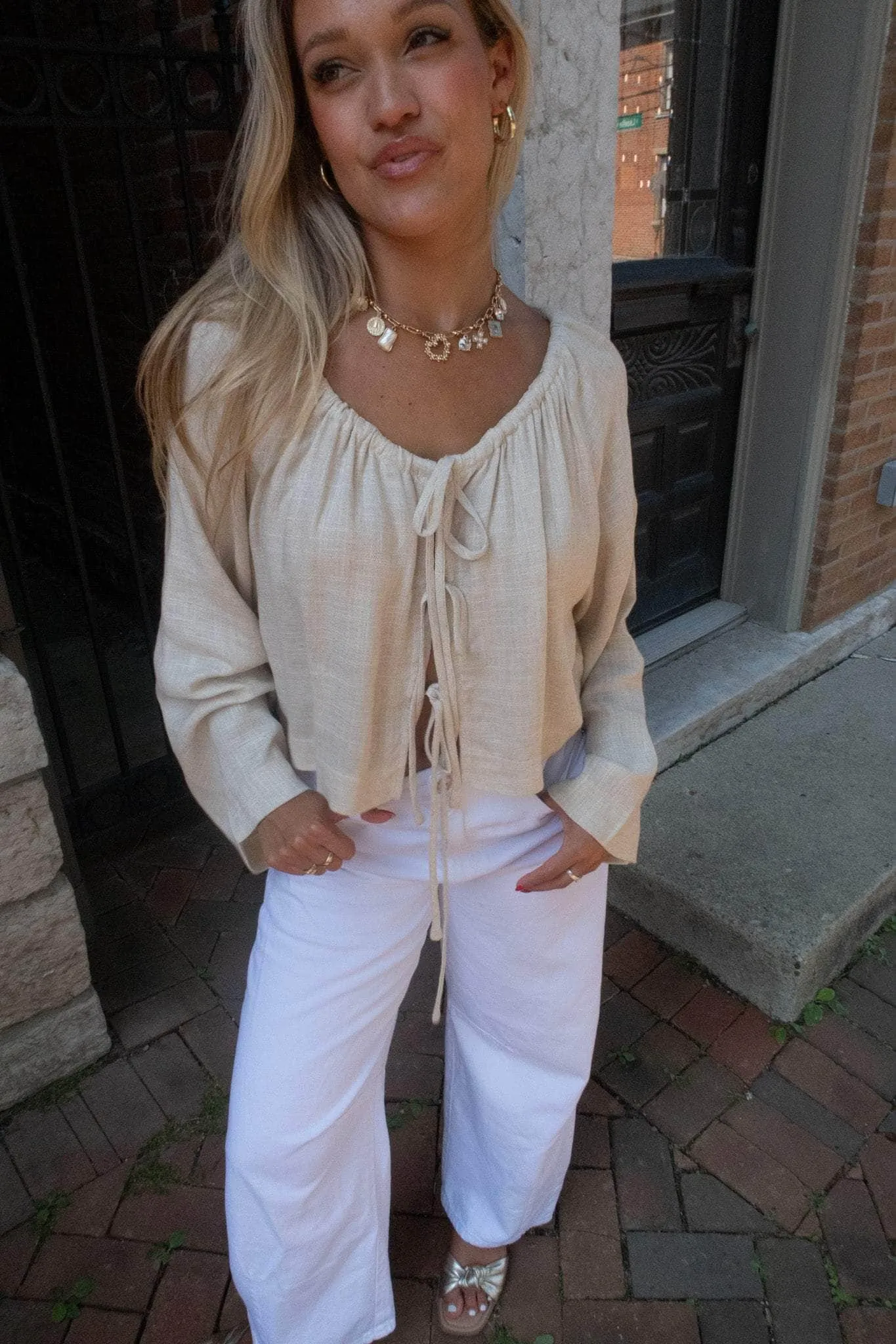 Coastal Knot Tie Top sold by LANE 201 product image thumbnail 4