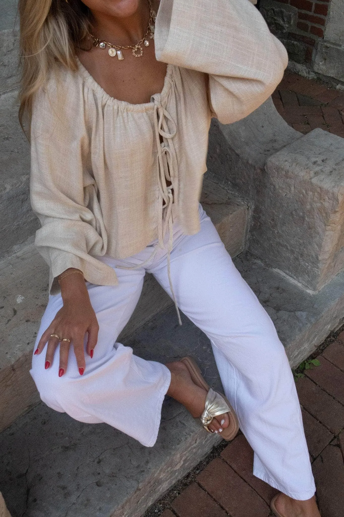 Coastal Knot Tie Top sold by LANE 201 product image thumbnail 2