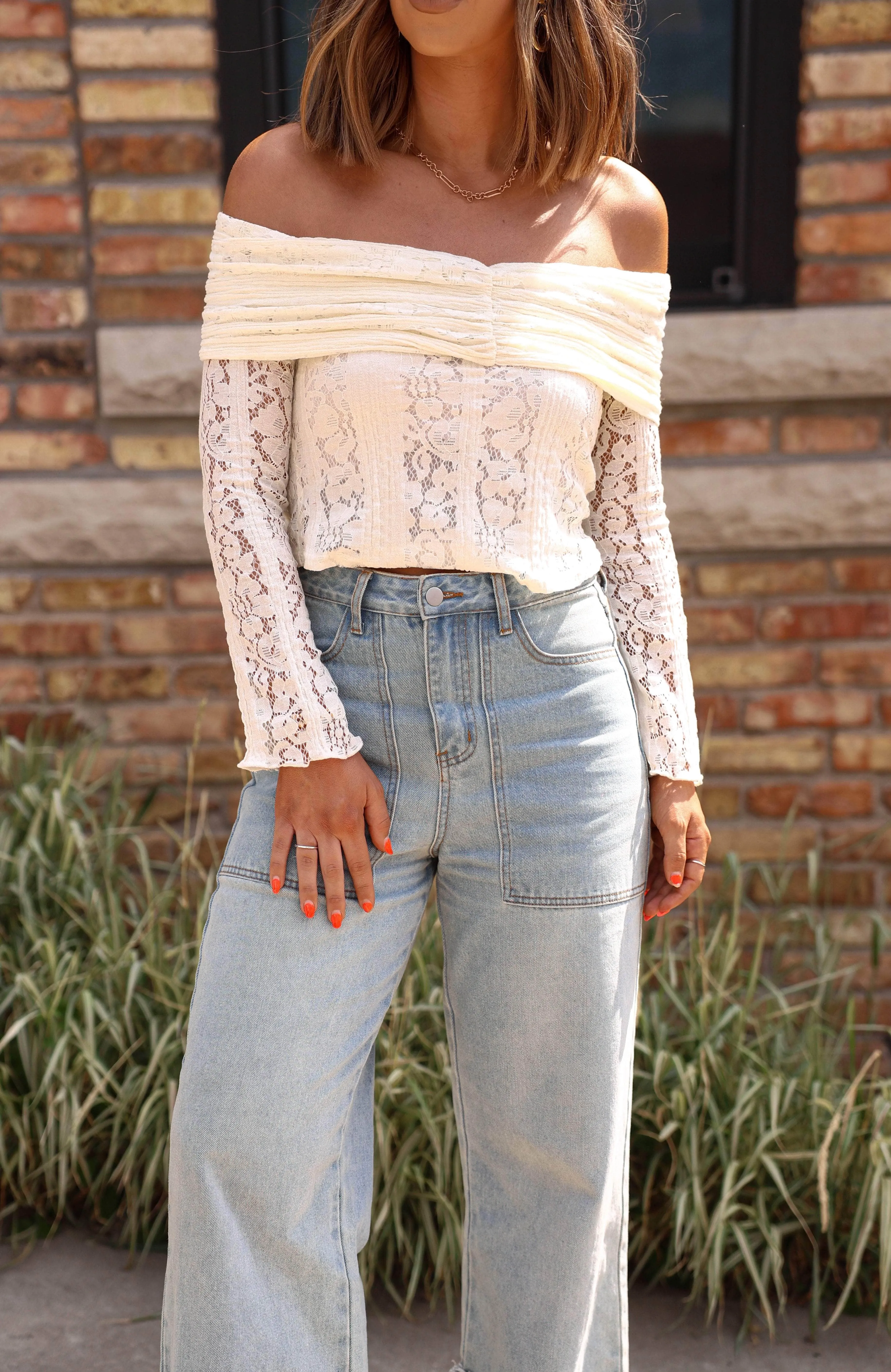 Love Notes Lace Top sold by LANE 201 product image thumbnail 2