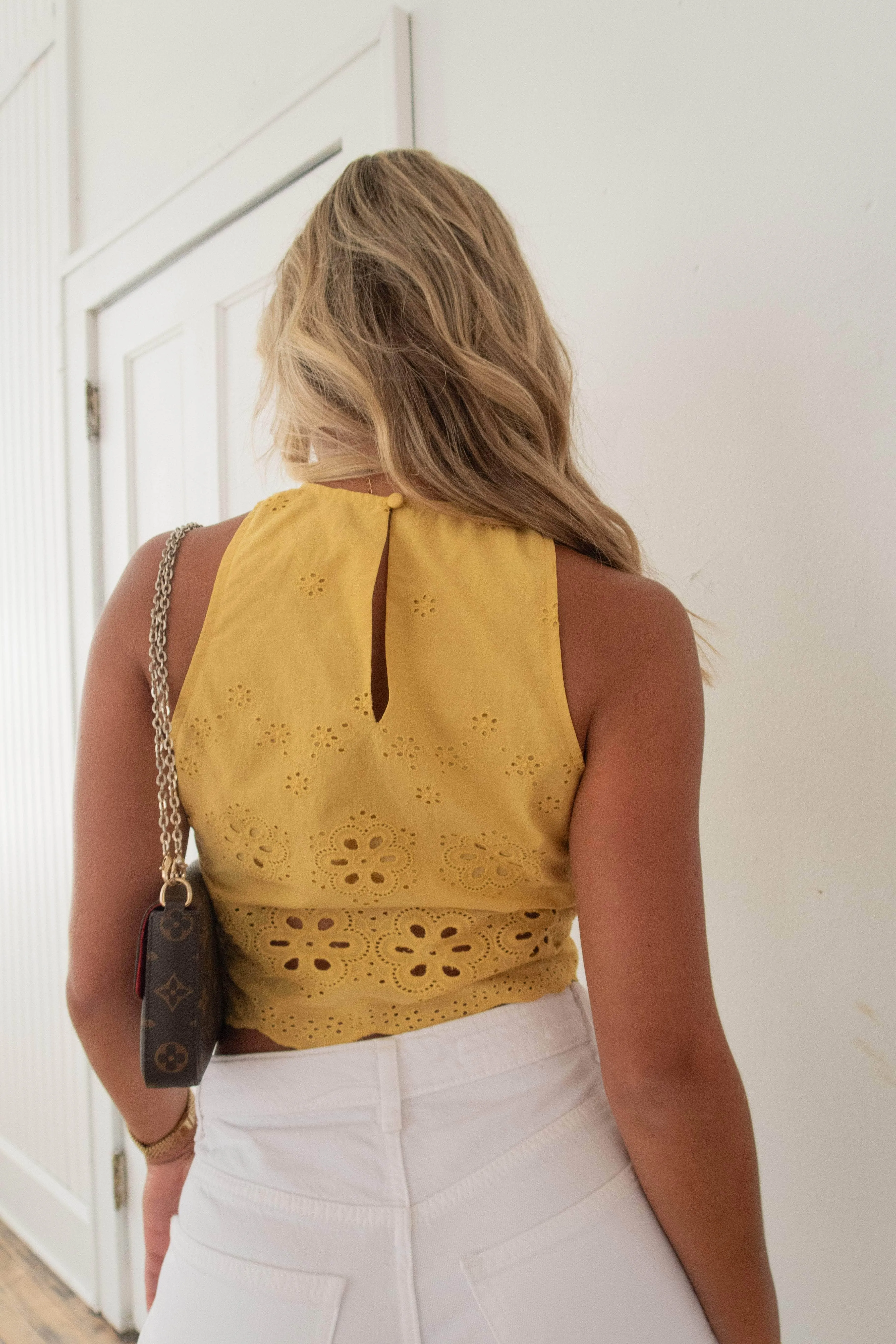 Hello Sunshine Eyelet Top sold by LANE 201 product image thumbnail 2