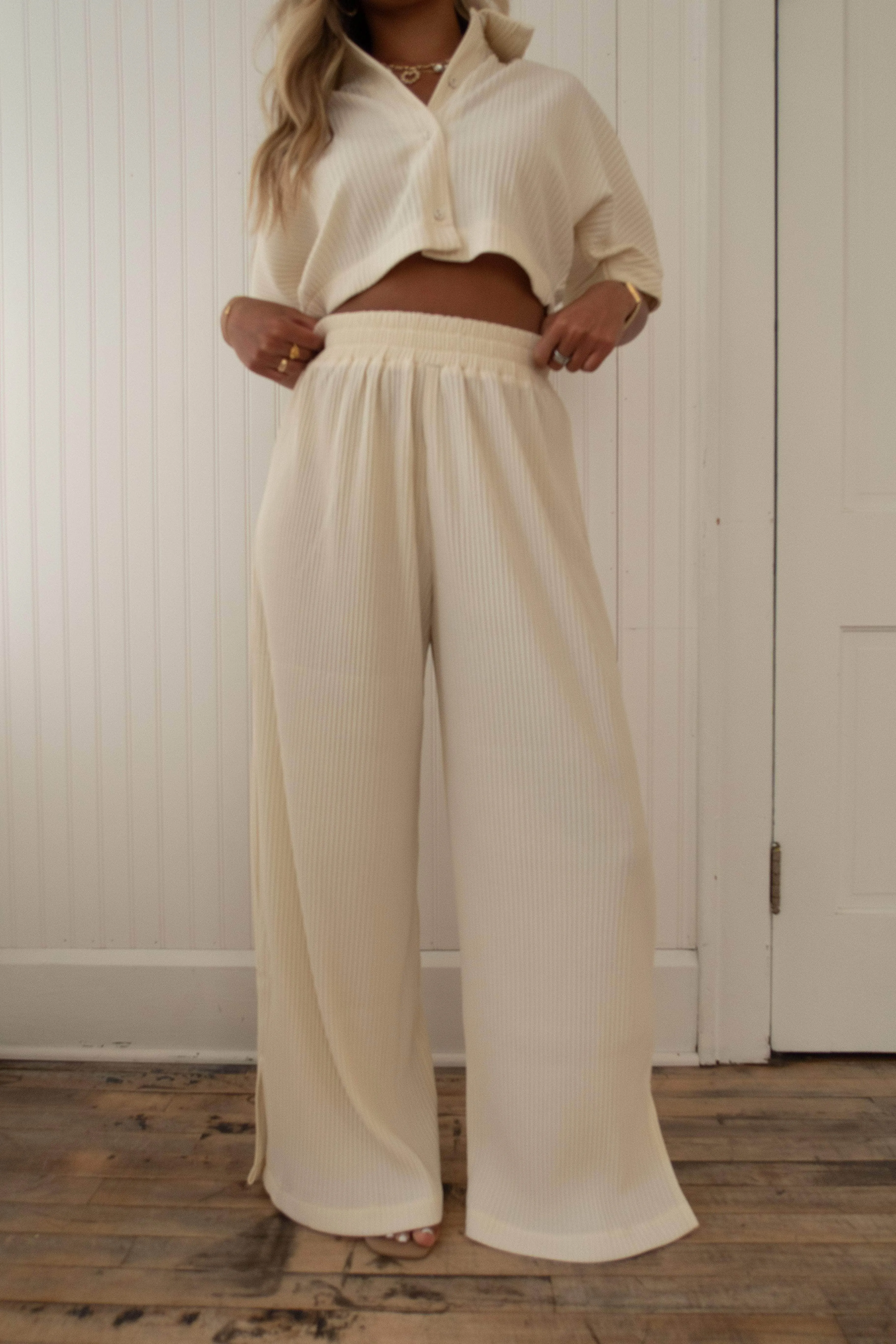 Ava Pleated Pants sold by LANE 201