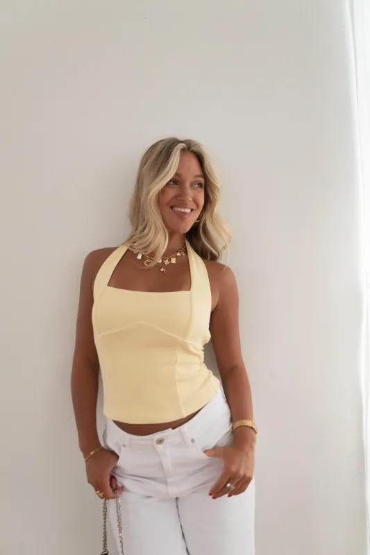 Sunny Side Halter Top sold by LANE 201