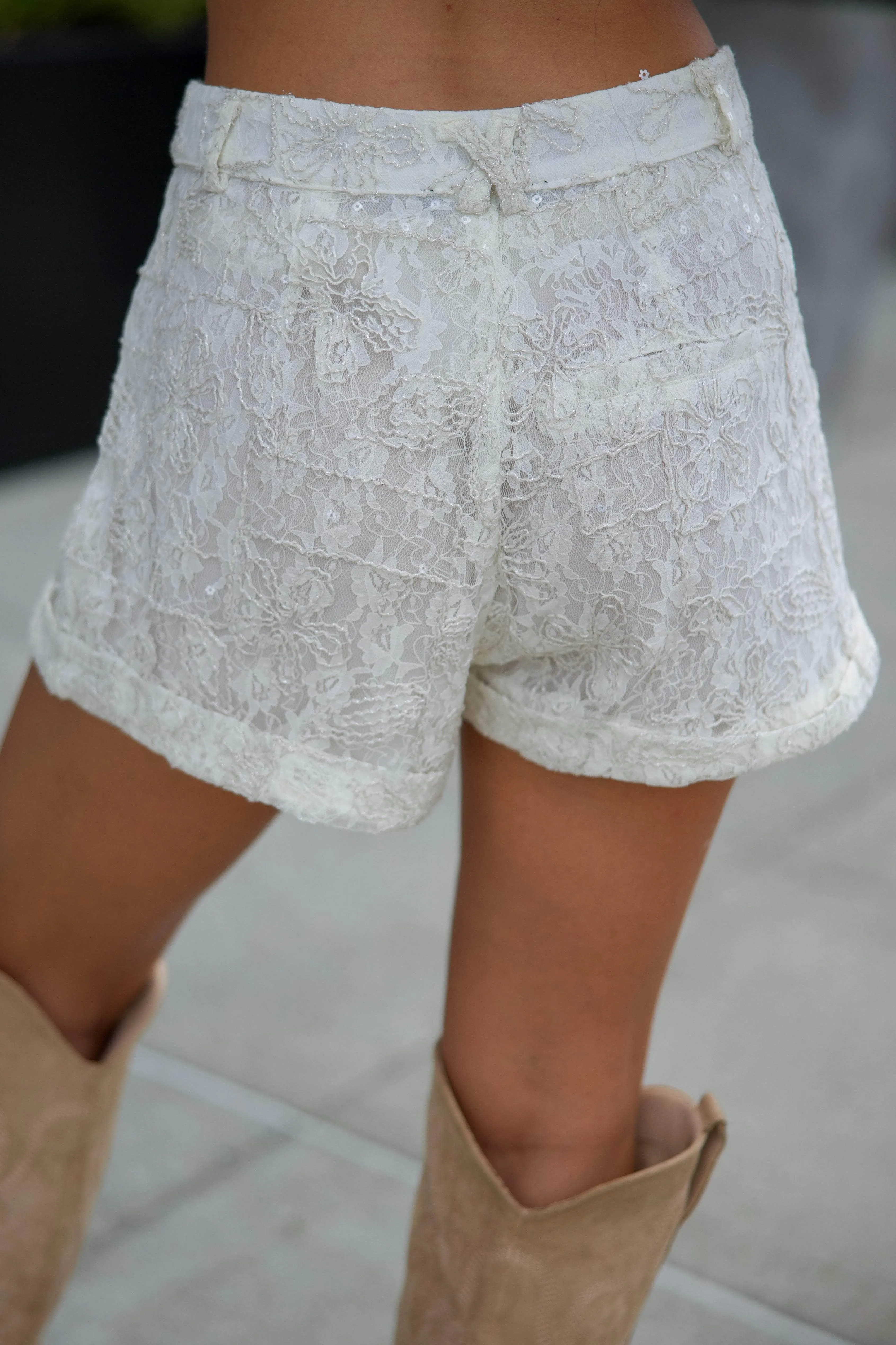 Twilight Lace Shorts sold by LANE 201 product image thumbnail 2