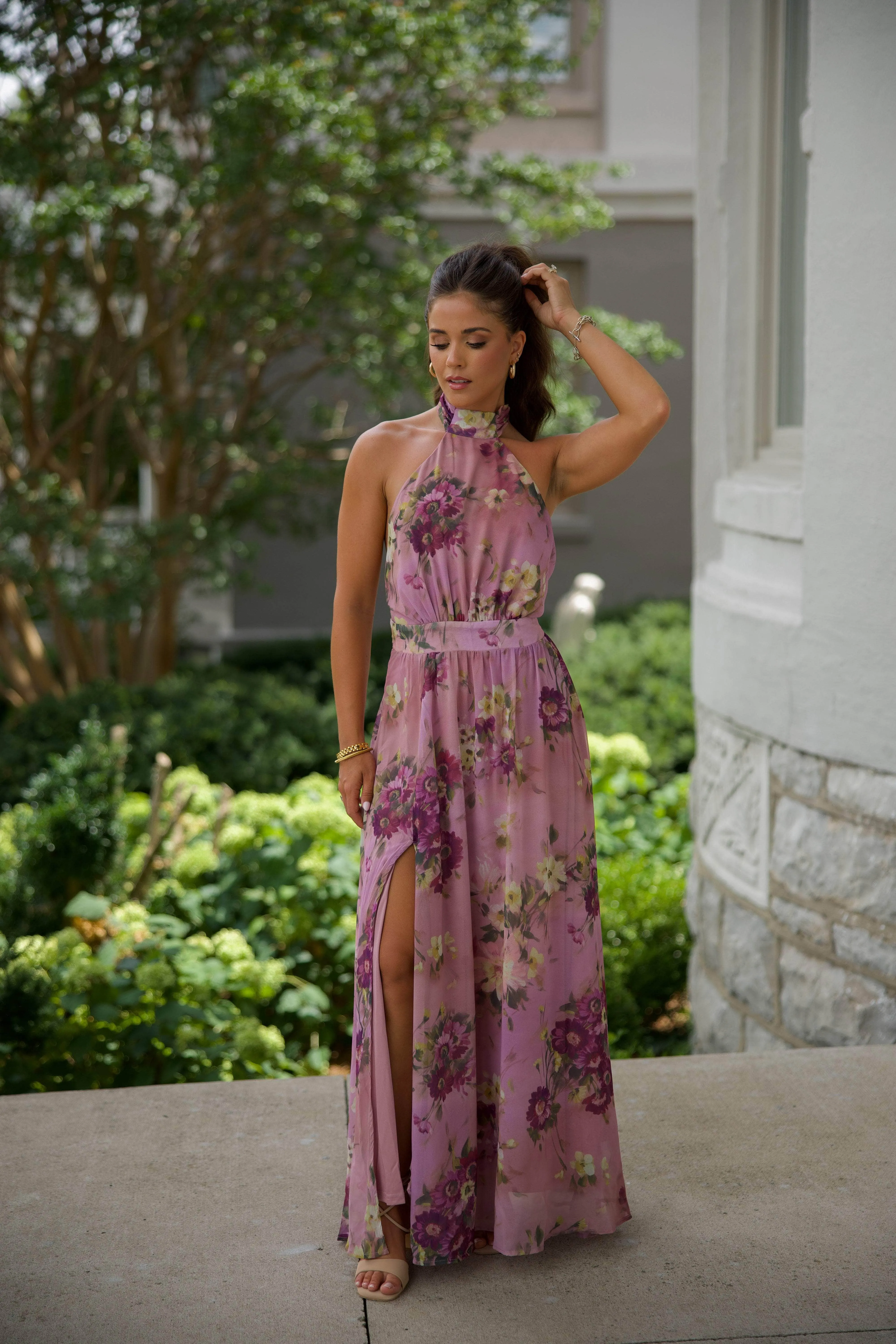 Wine Country Floral Maxi Dress sold by LANE 201 product image thumbnail 3