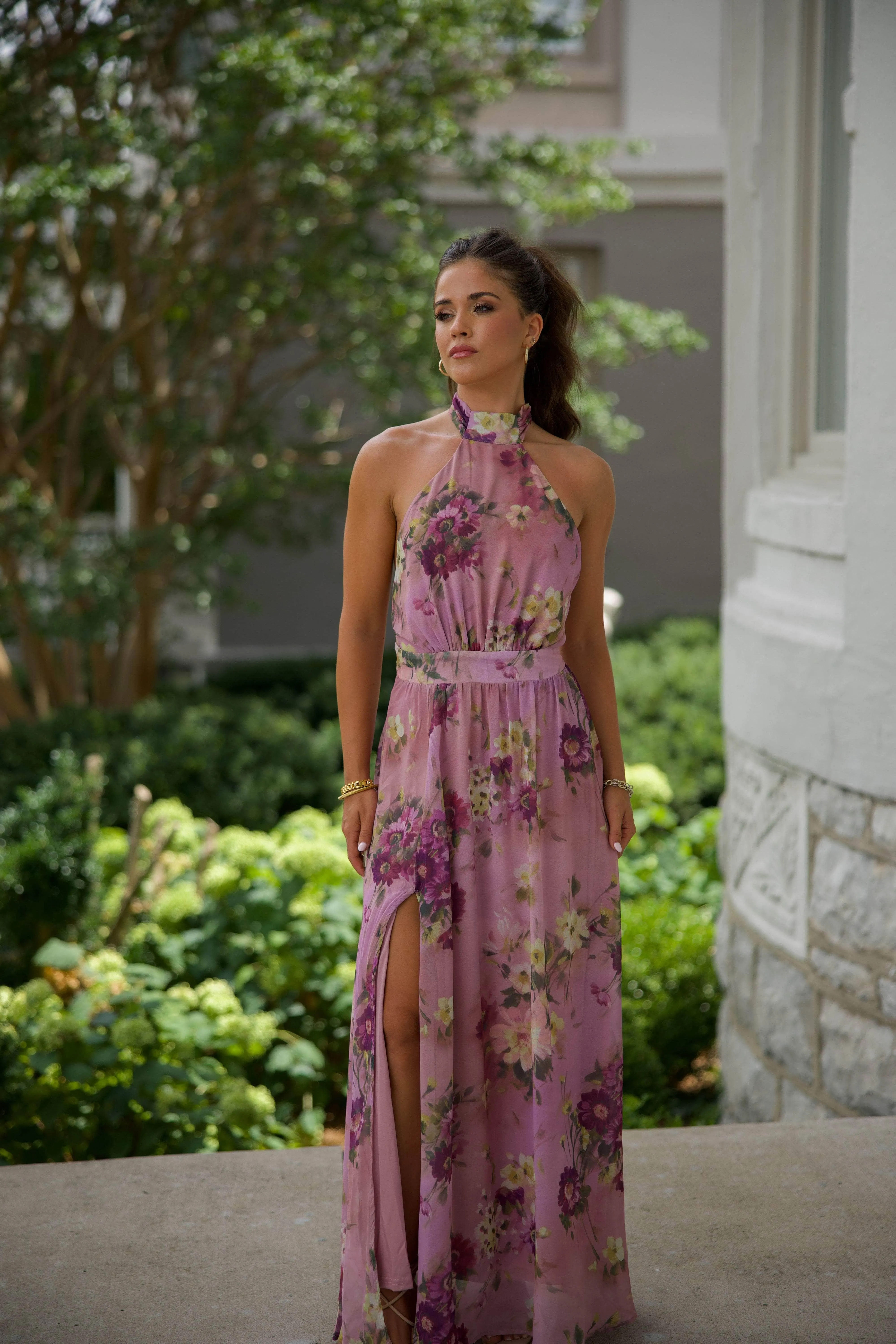 Wine Country Floral Maxi Dress sold by LANE 201 product image thumbnail 5