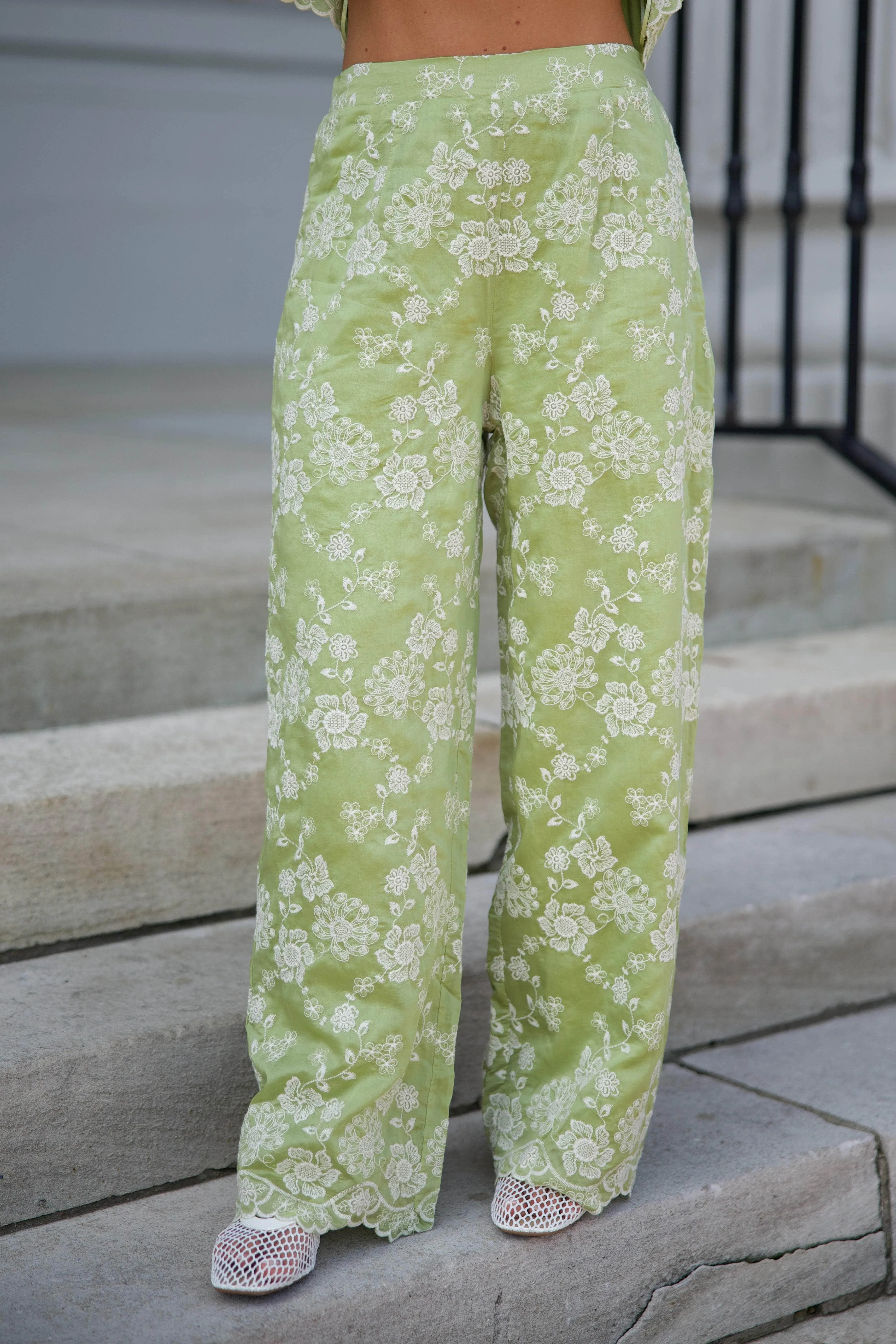 Matcha Hour Pants sold by LANE 201