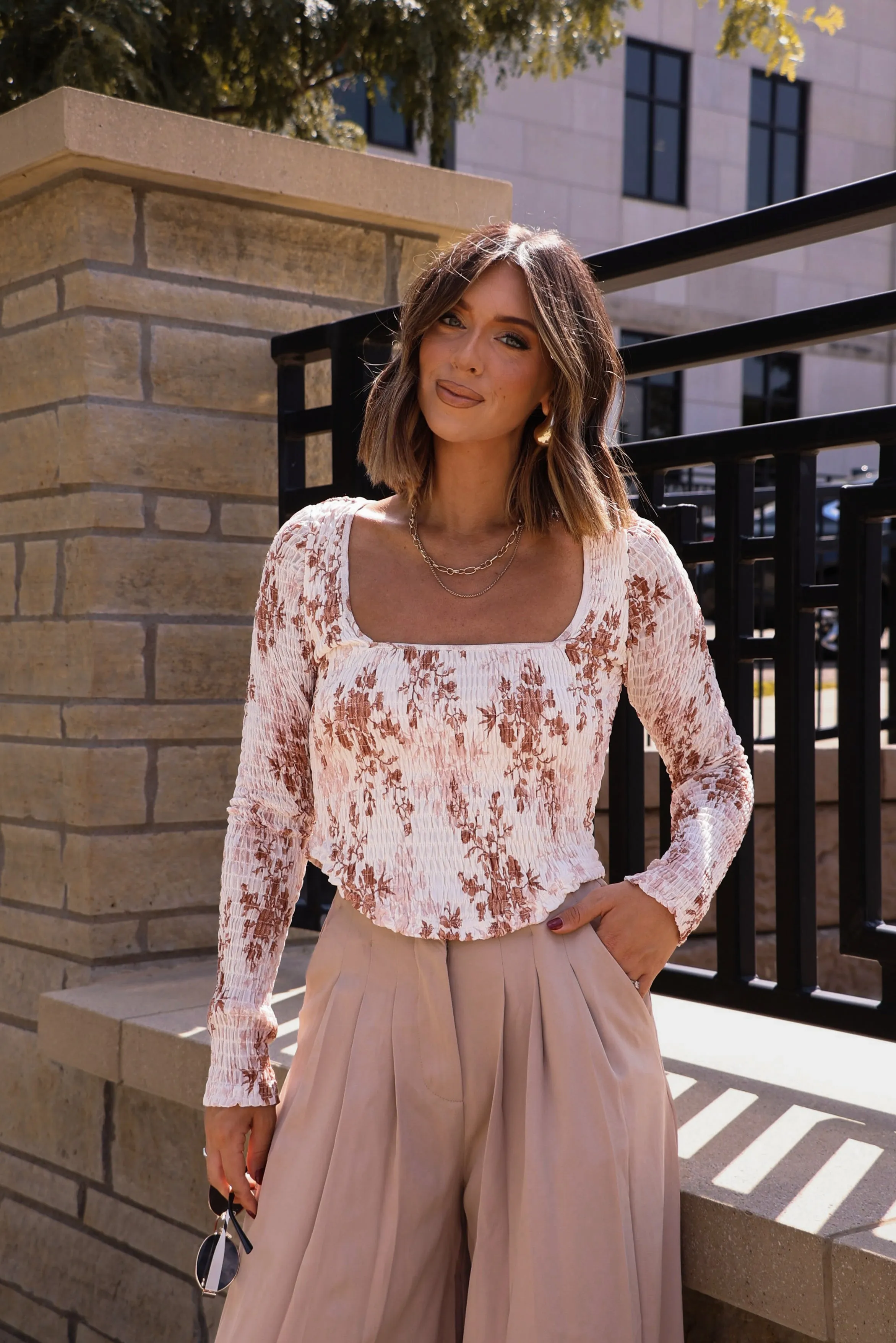 Spiced Blooms Top sold by LANE 201
