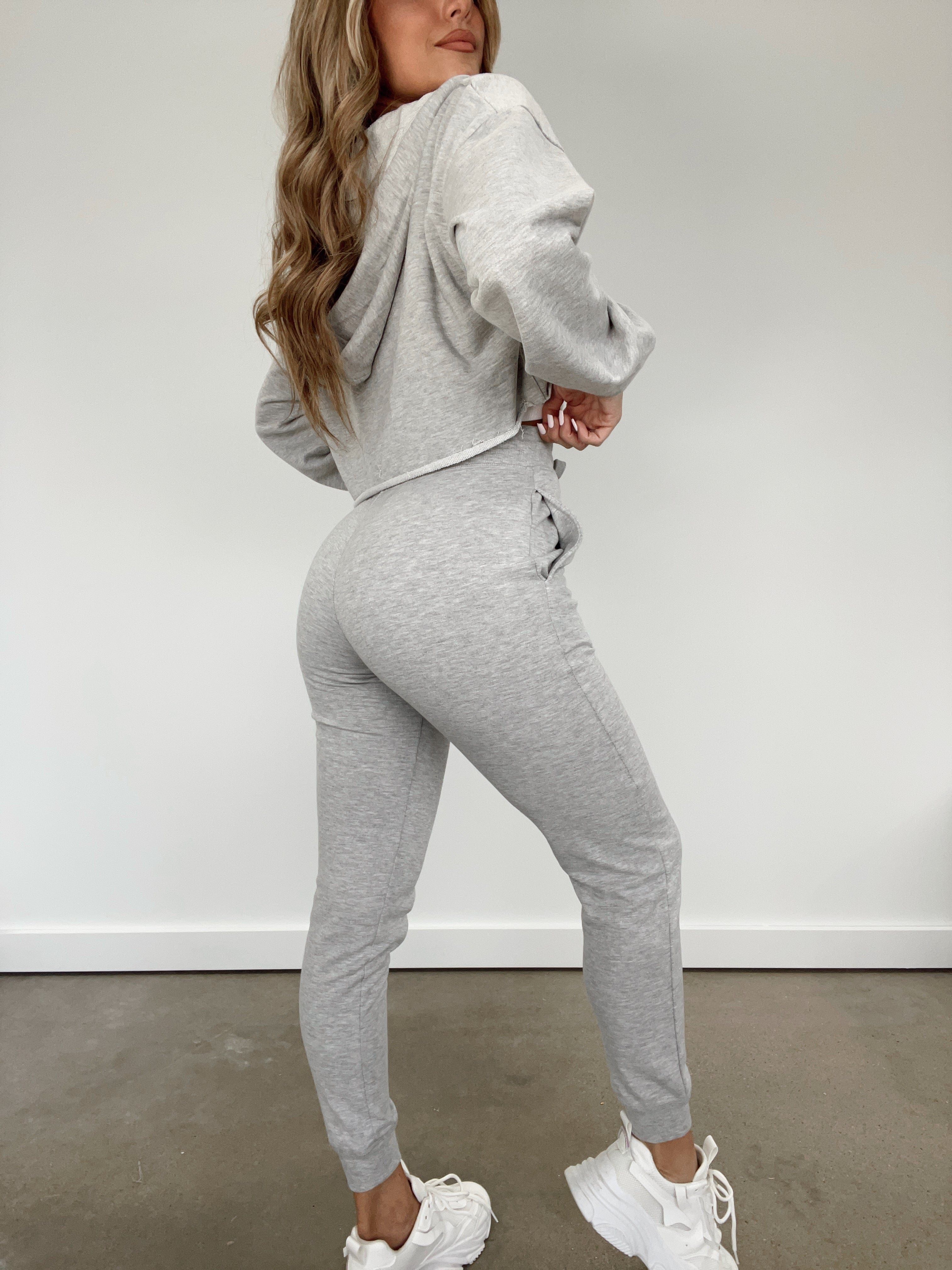 Heather Grey Fit For It Joggers sold by LANE 201 product image thumbnail 4