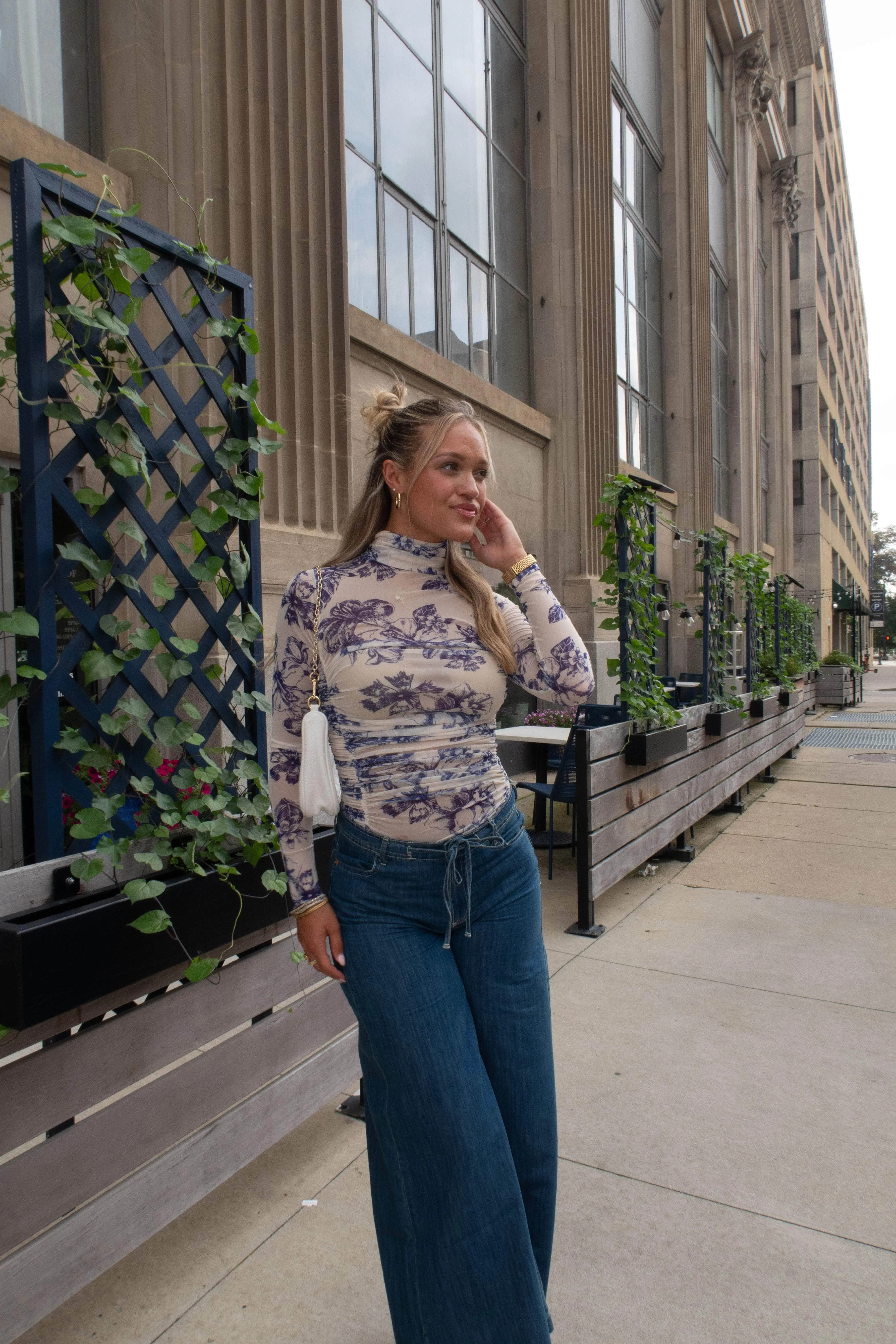 French Garden Bodysuit sold by LANE 201