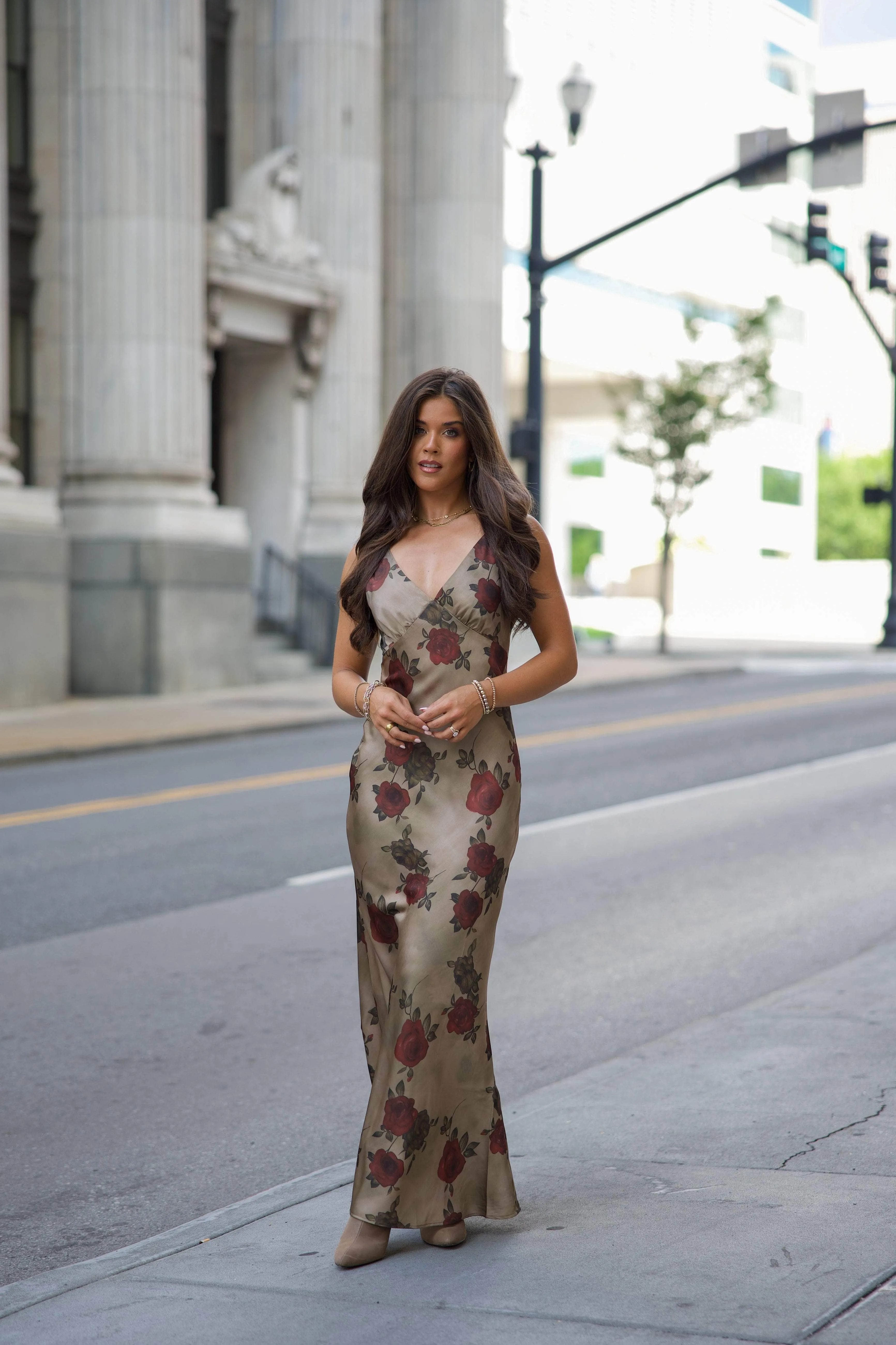 The Valencia Satin Dress sold by LANE 201 product image thumbnail 5