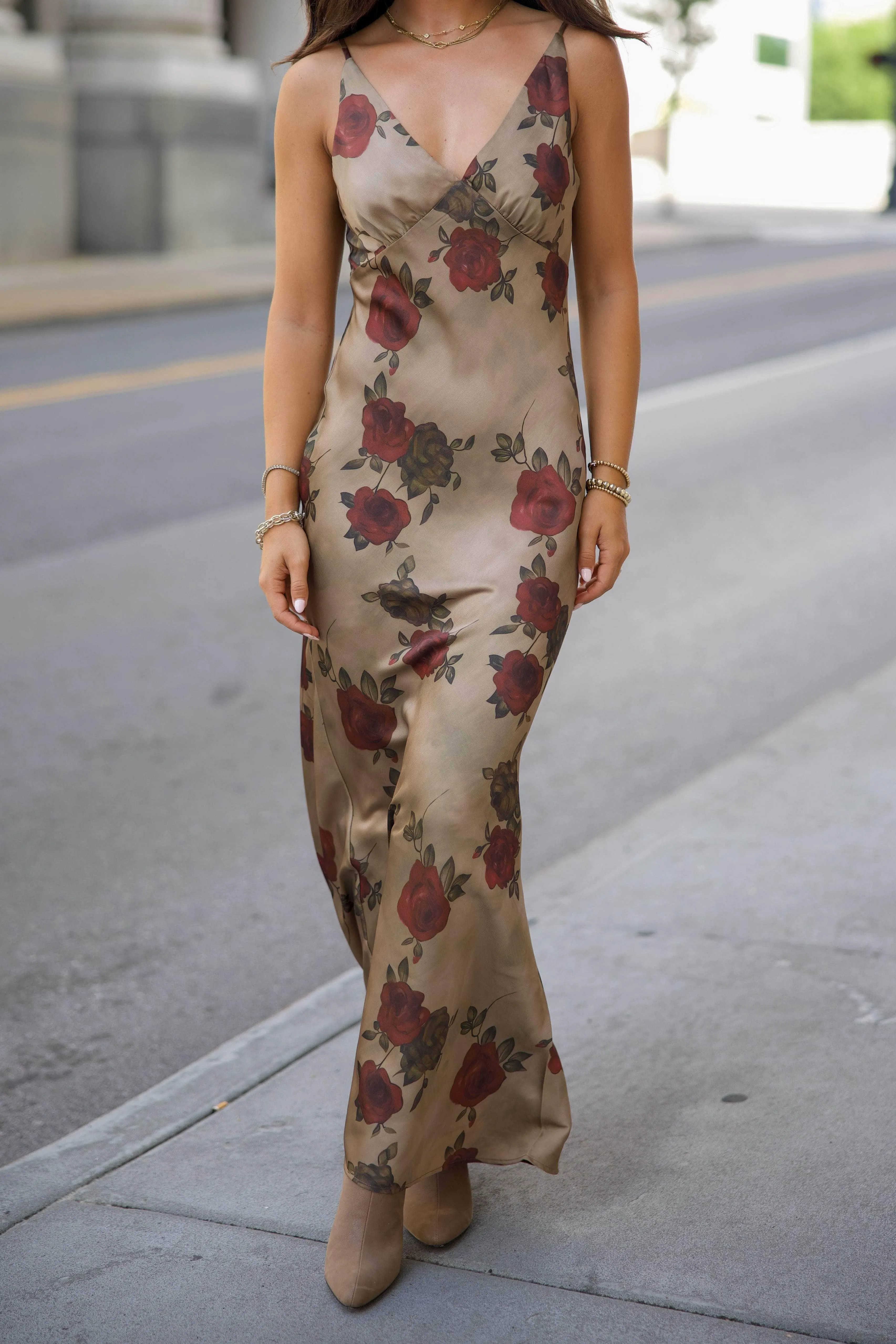 The Valencia Satin Dress sold by LANE 201 product image thumbnail 2