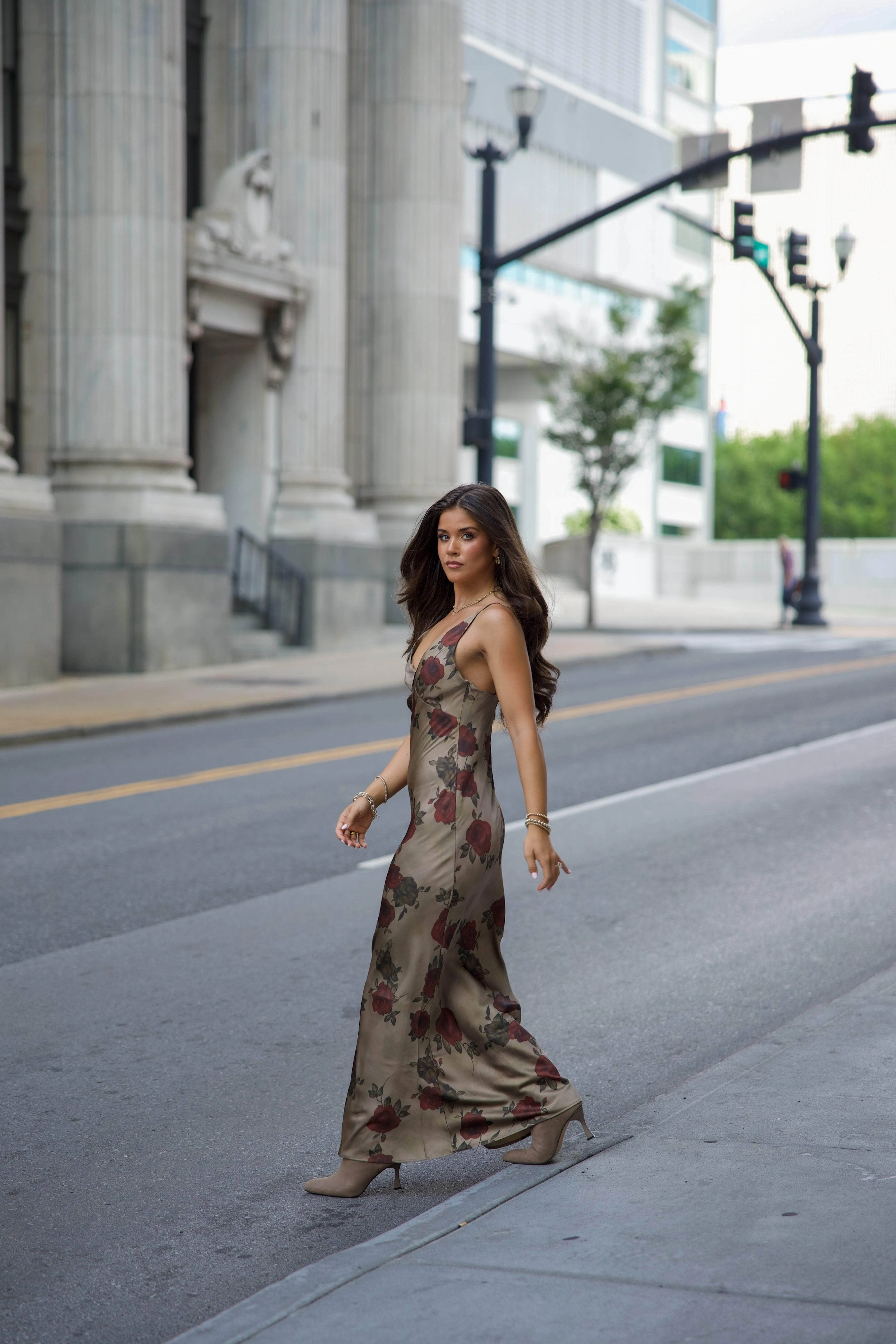 The Valencia Satin Dress sold by LANE 201 product image thumbnail 4