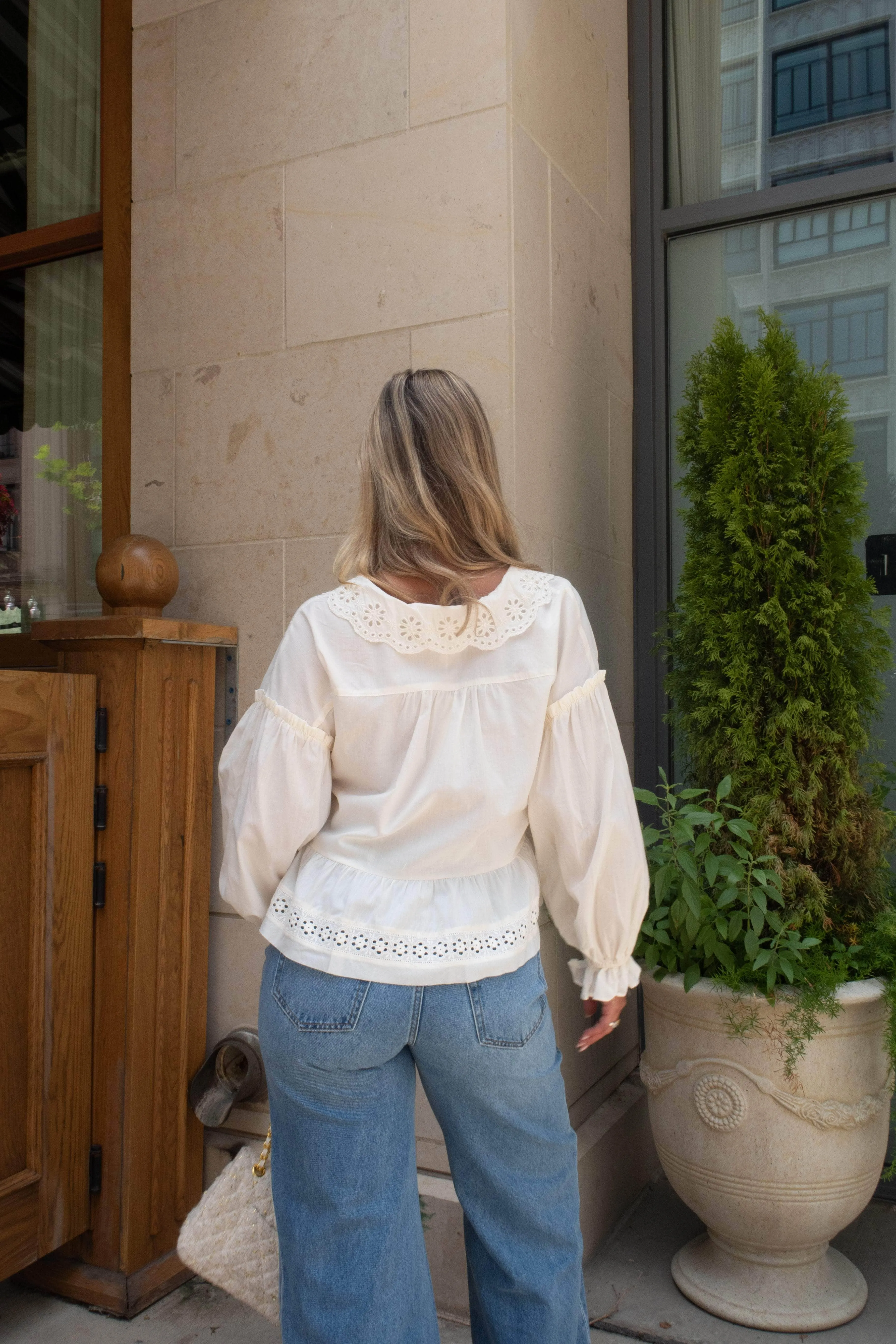 Ivory Lane Eyelet Top sold by LANE 201 product image thumbnail 2