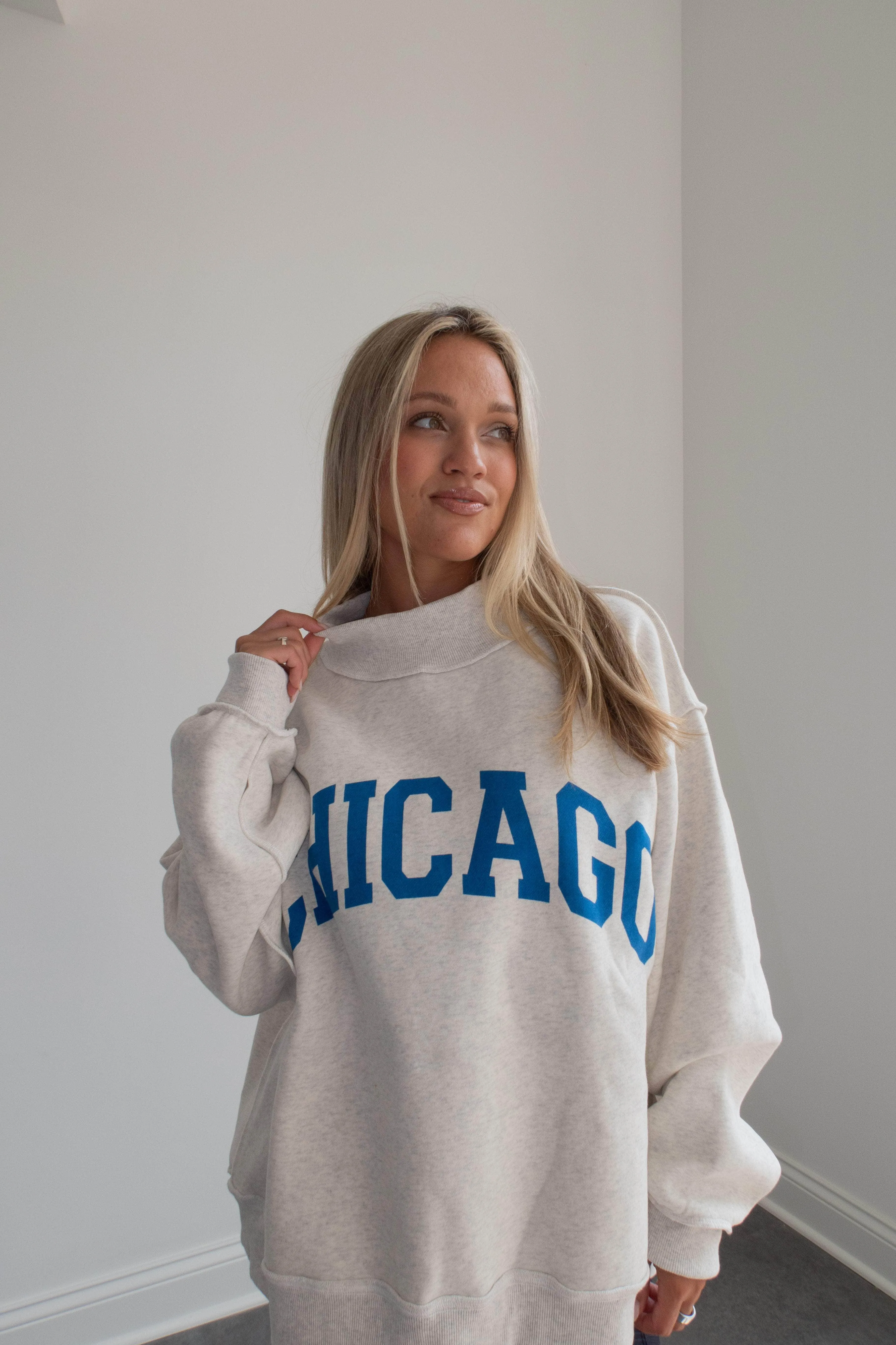 Chicago Reversible Mock Neck Sweatshirt sold by LANE 201 product image thumbnail 4