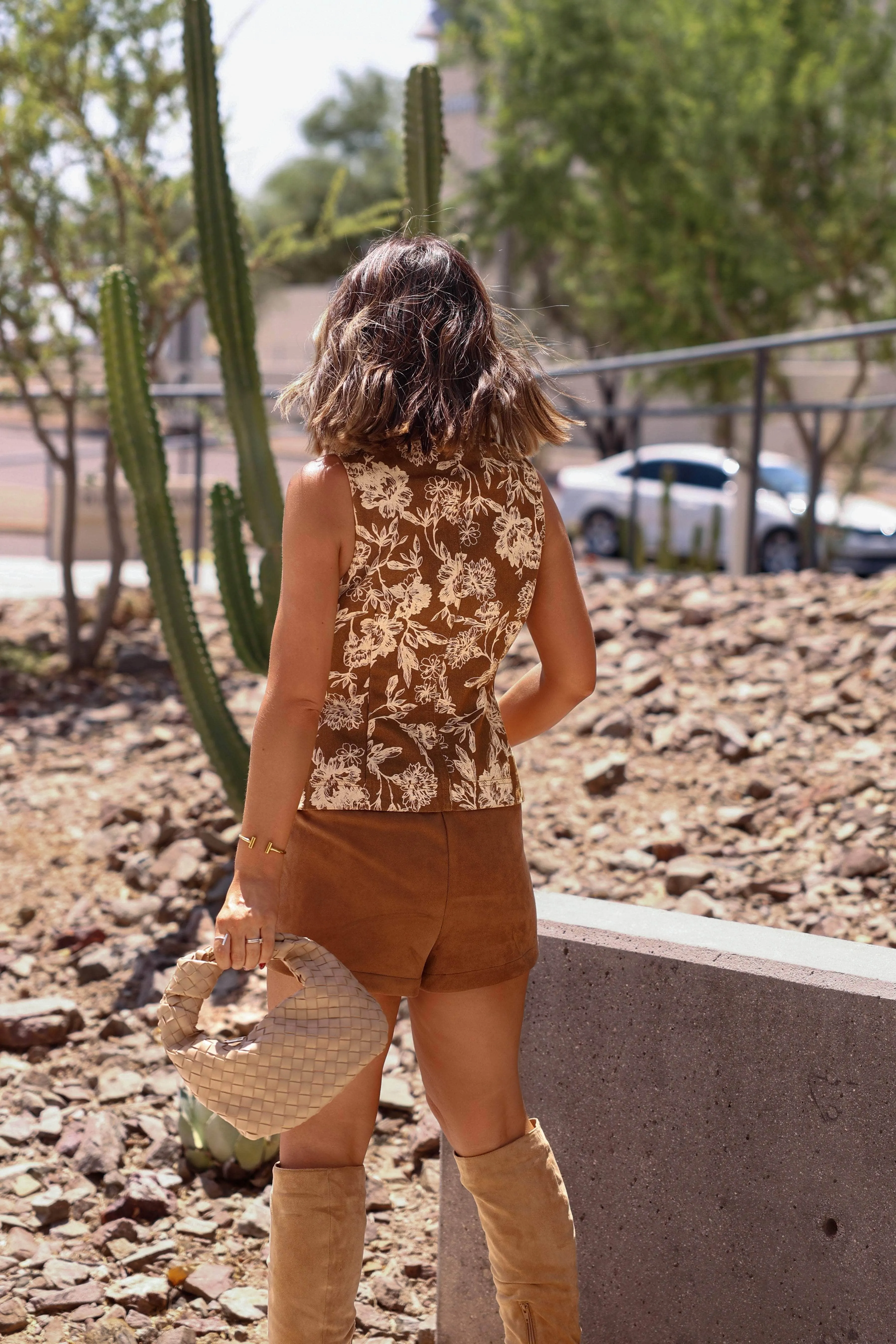 Amber Glen Floral Vest sold by LANE 201 product image thumbnail 3