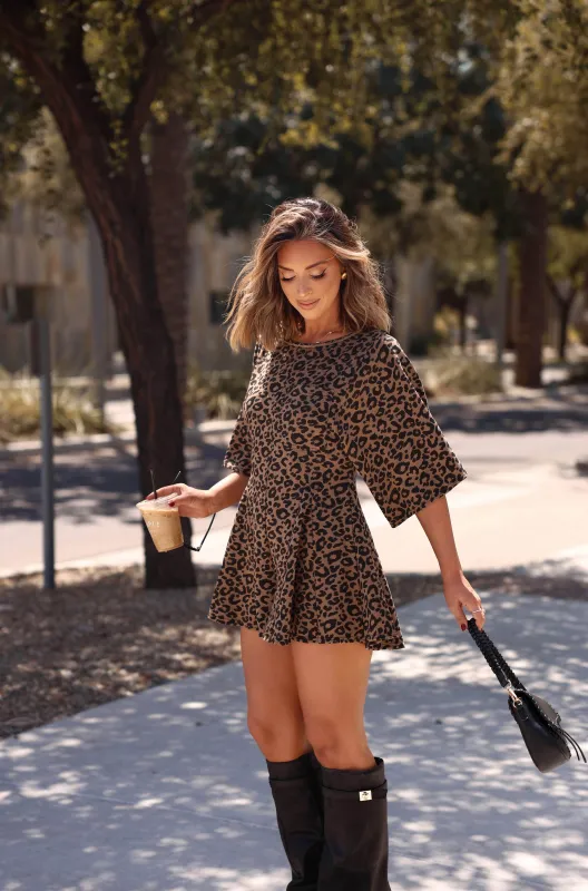 [Pre-Order!] Leopard Front Pocket Romper sold by LANE 201