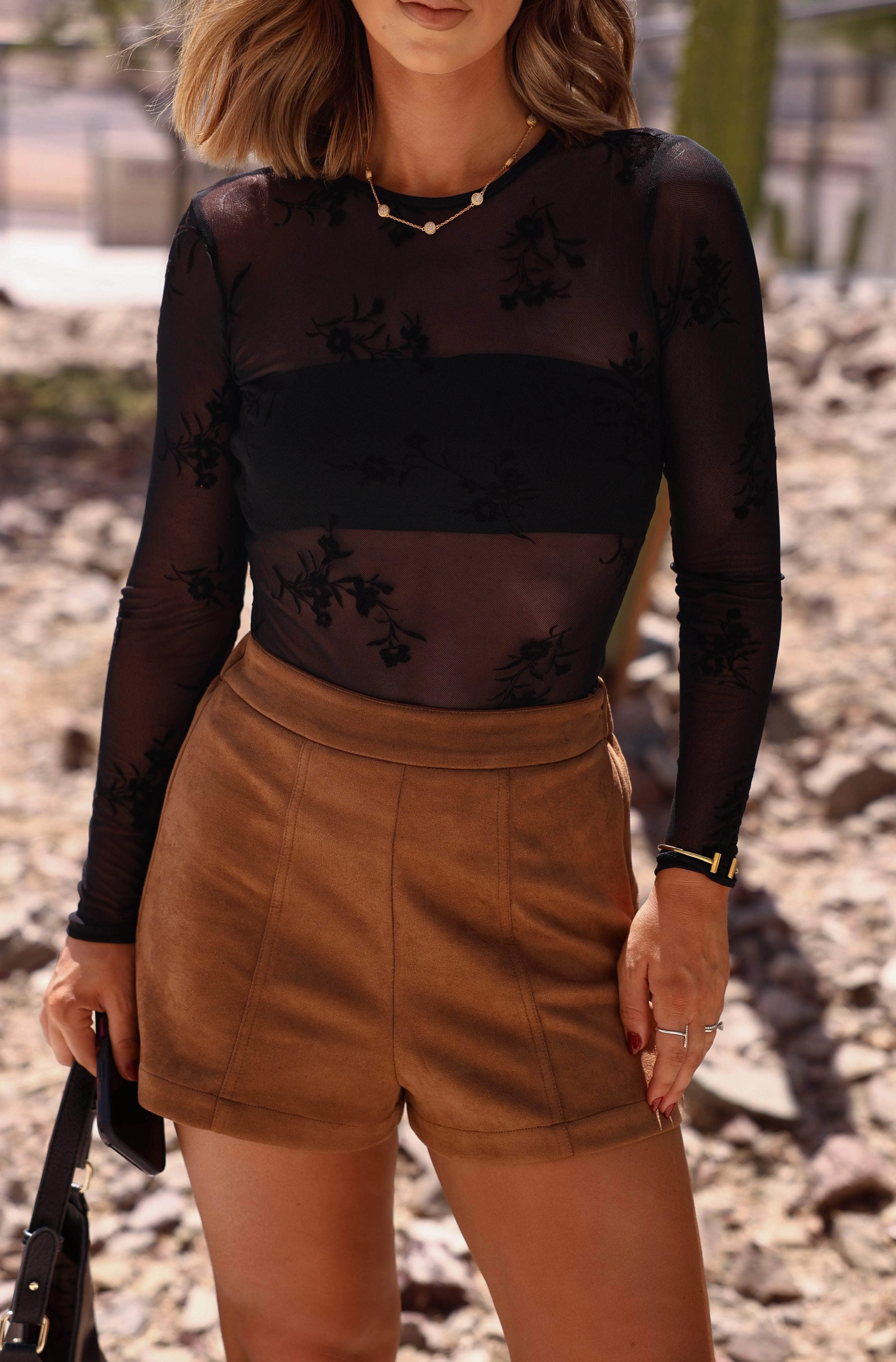 Burnout Lace Bodysuit sold by LANE 201 product image thumbnail 2