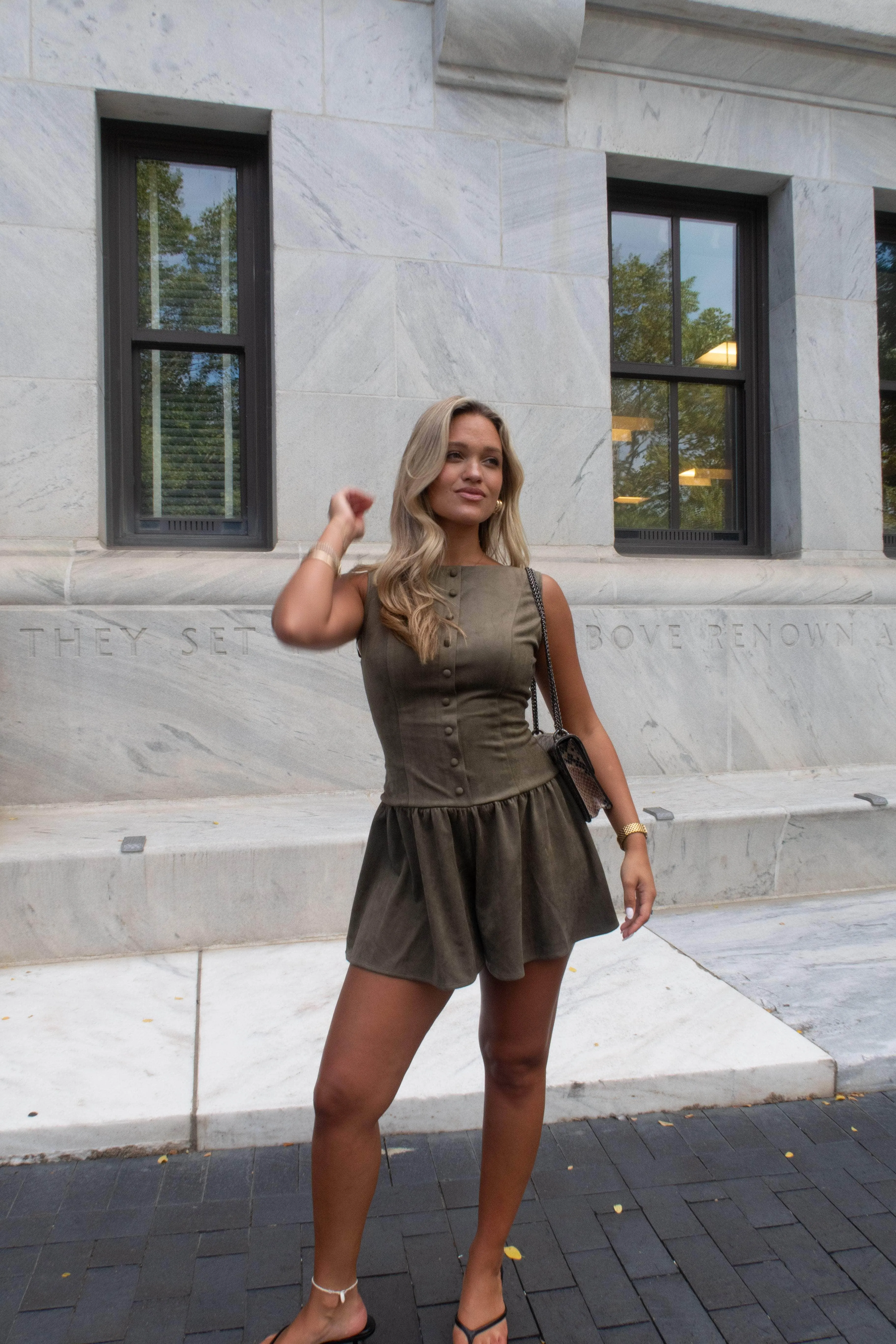 Wren Suede Romper sold by LANE 201 product image thumbnail 5