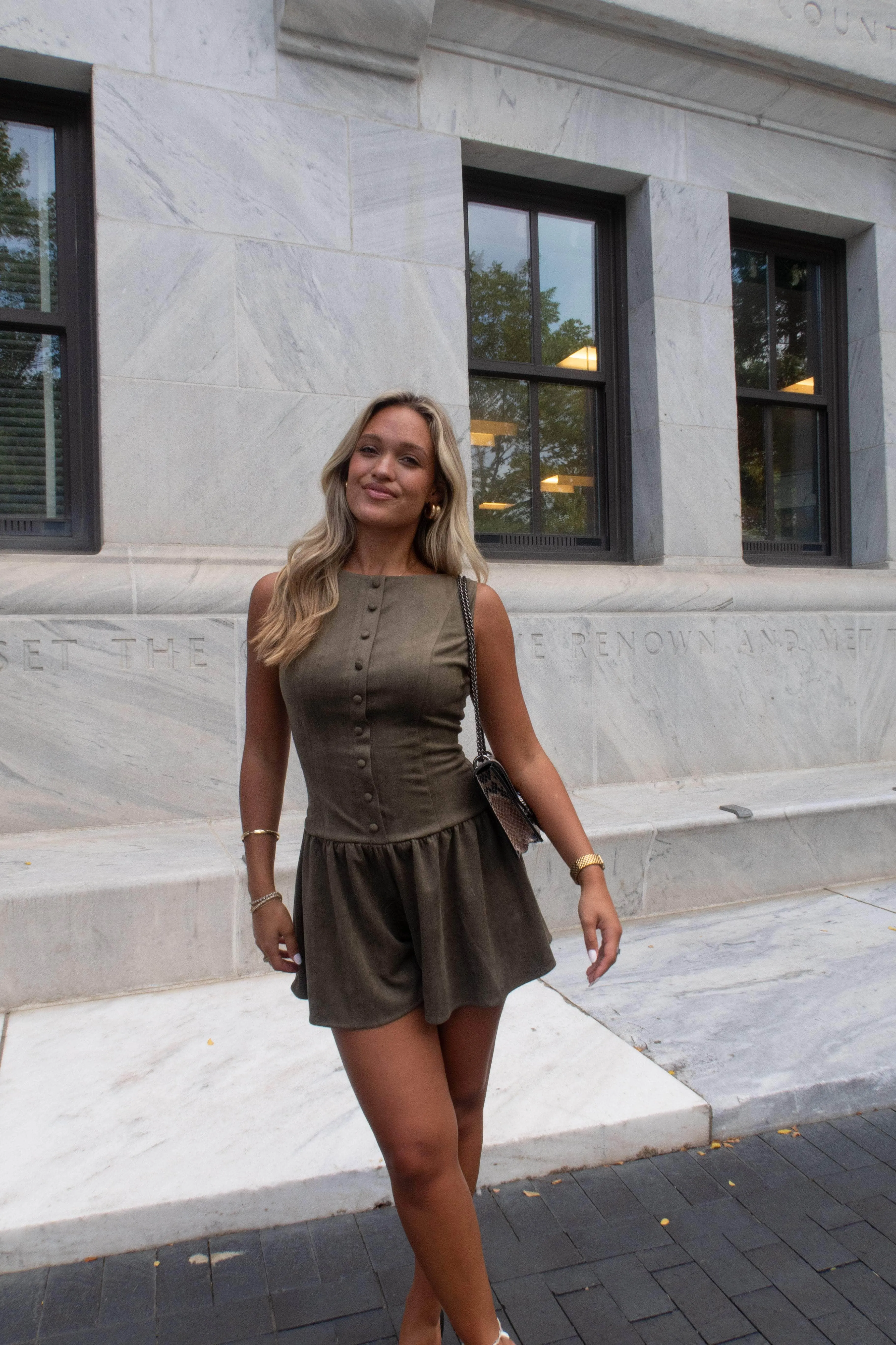 Wren Suede Romper sold by LANE 201 product image thumbnail 4