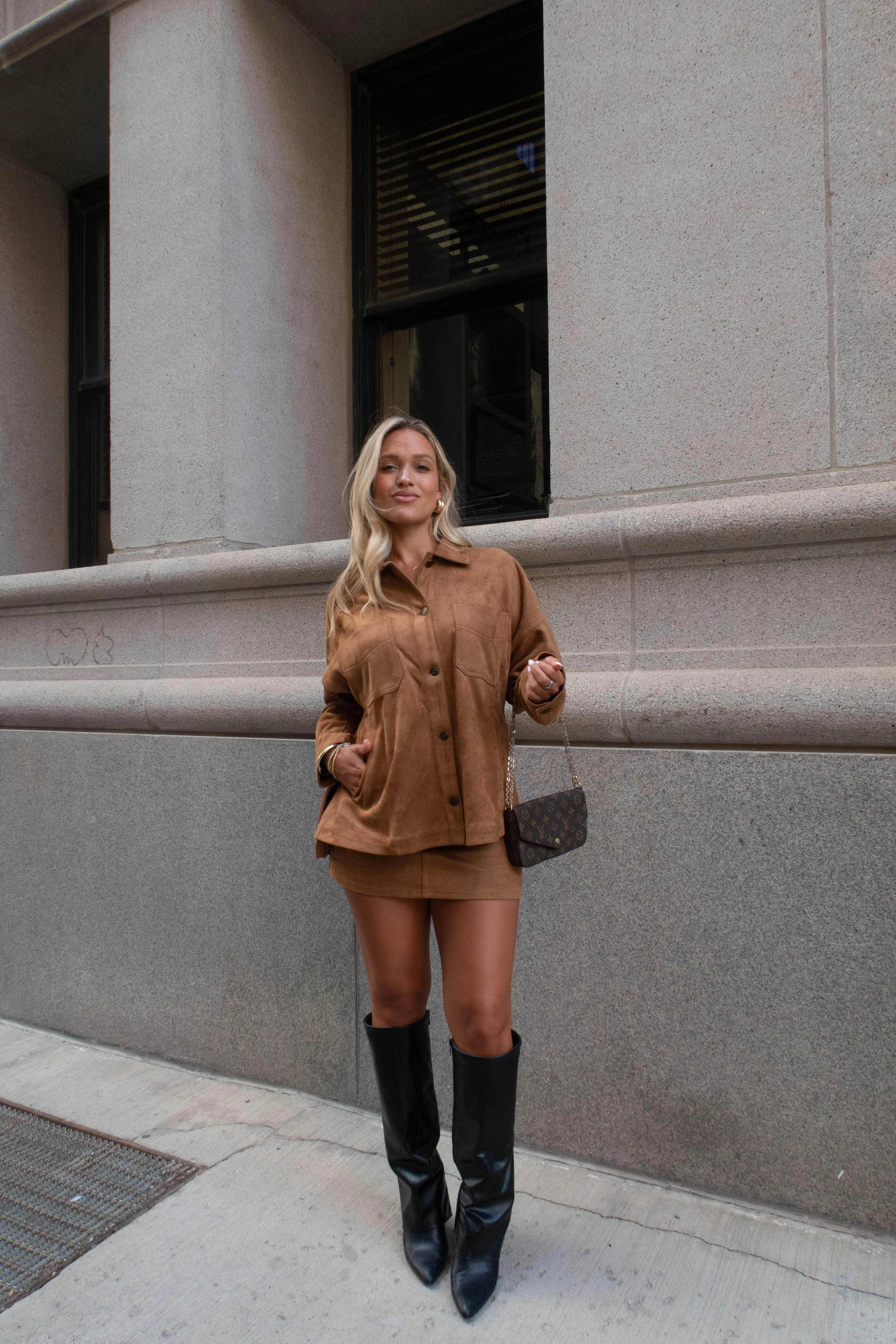 Saddlewood Suede Skort sold by LANE 201 product image thumbnail 3