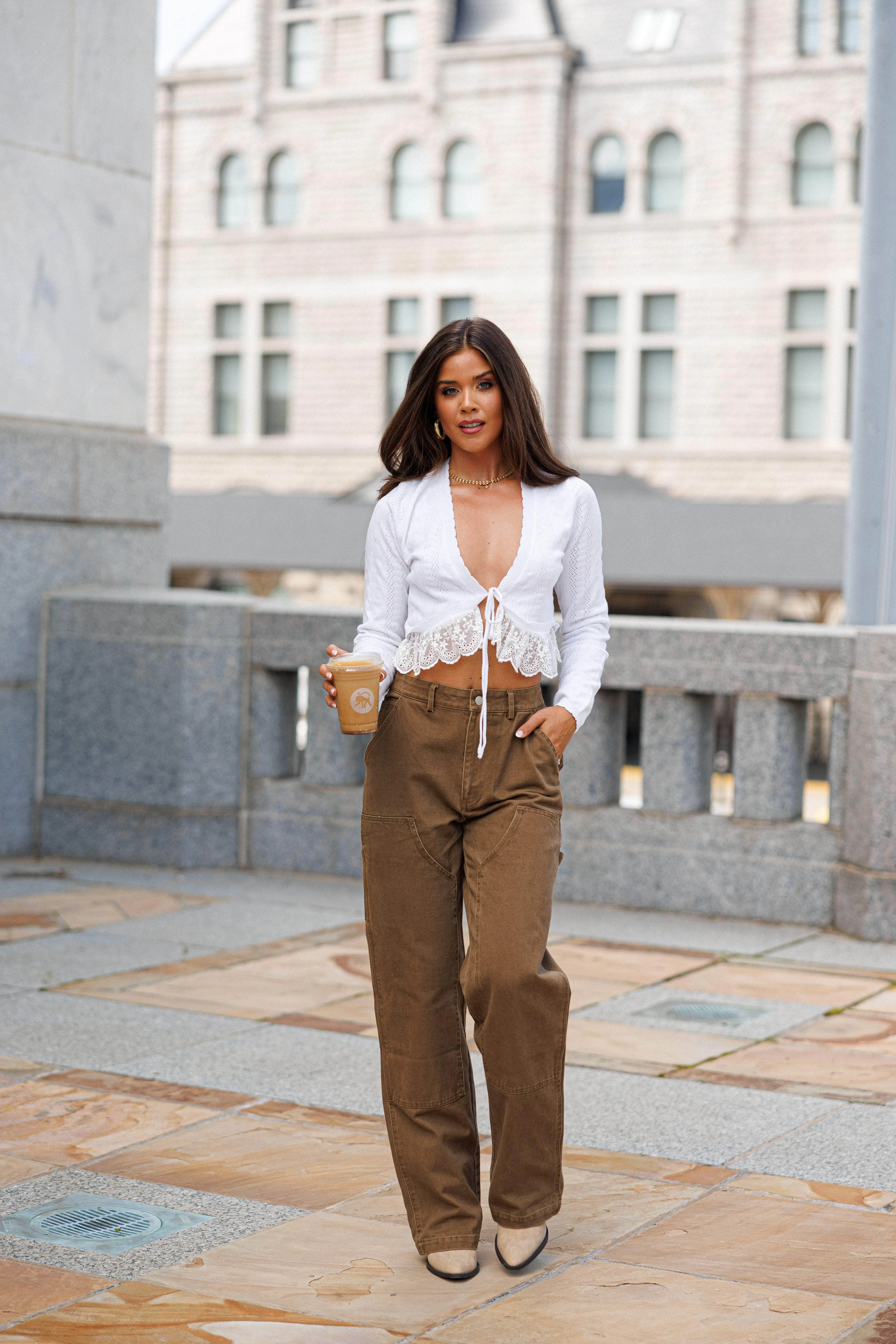 Brown Dakota Pants sold by LANE 201 product image thumbnail 4