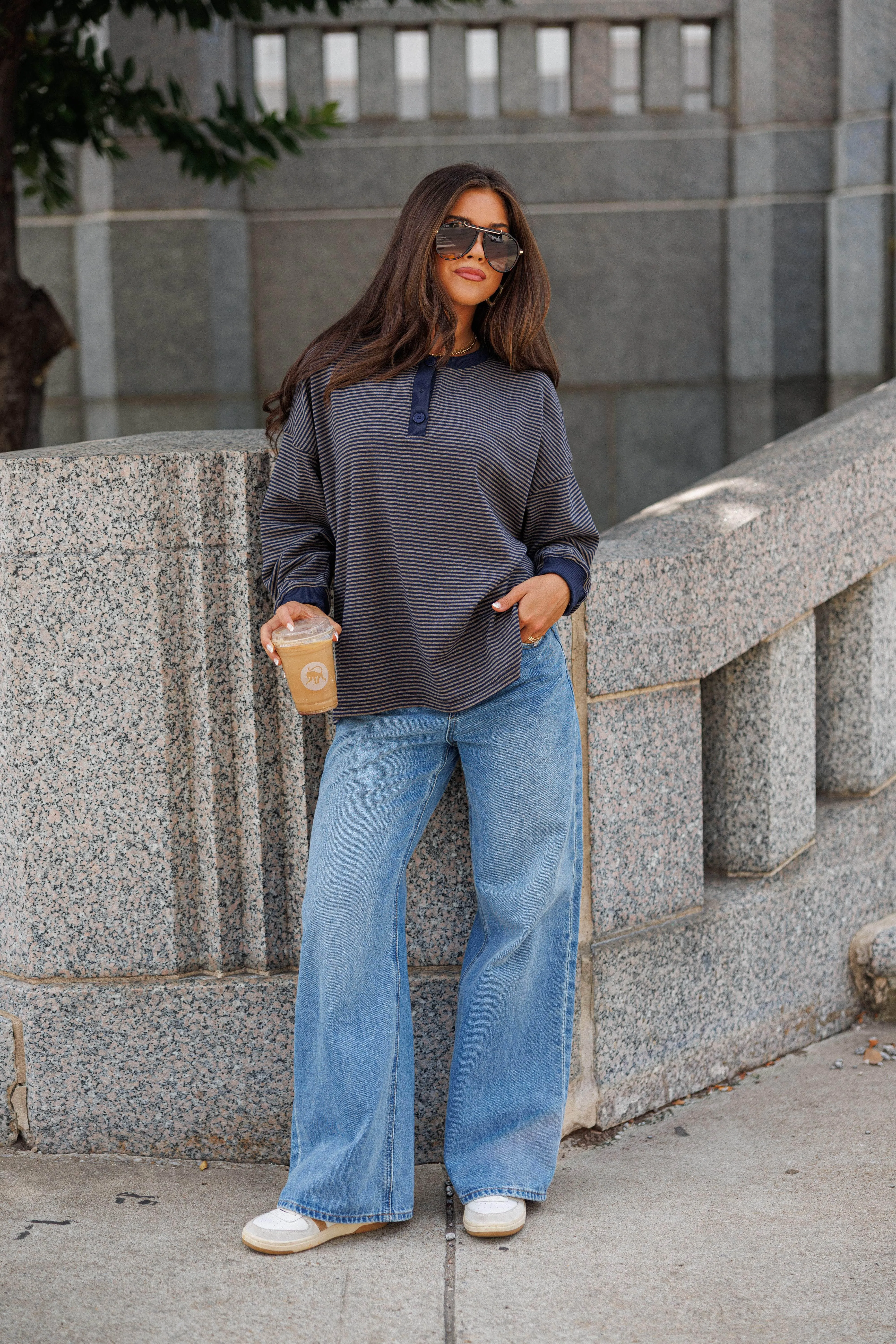 First Chill Oversized Top sold by LANE 201