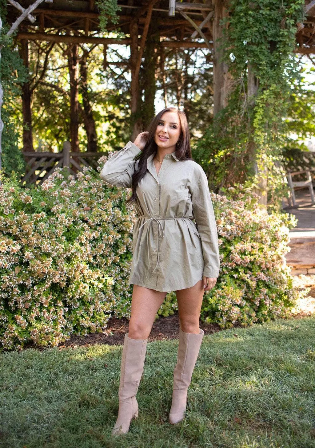 Western Chic Shirt Romper sold by LANE 201 product image thumbnail 4