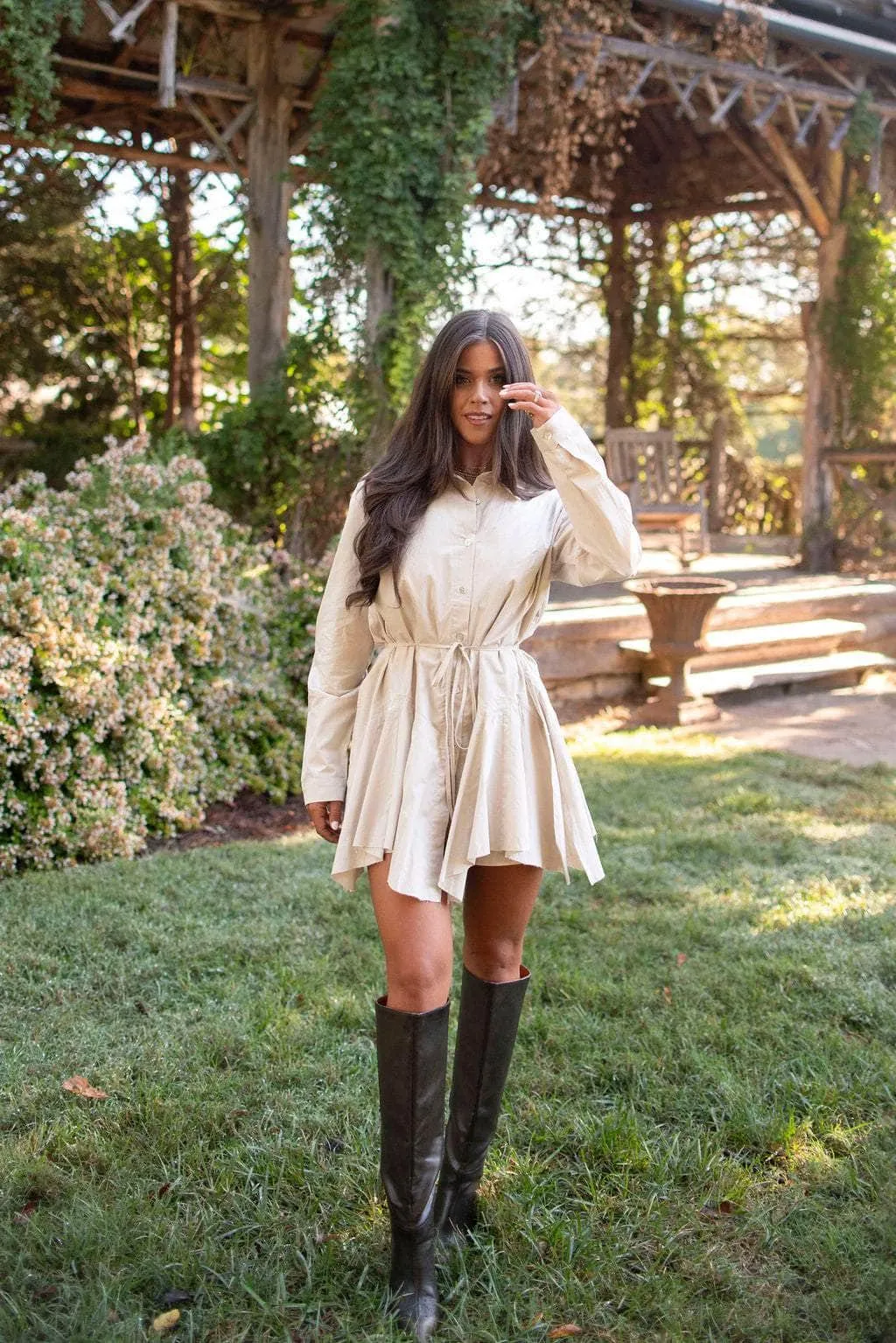 Countryside Chic Shirt Romper sold by LANE 201 product image thumbnail 5