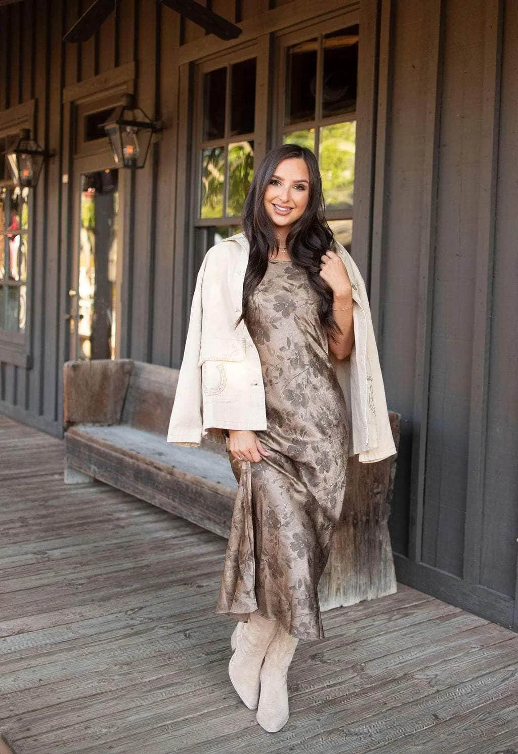 Range Romance Satin Dress sold by LANE 201 product image thumbnail 3