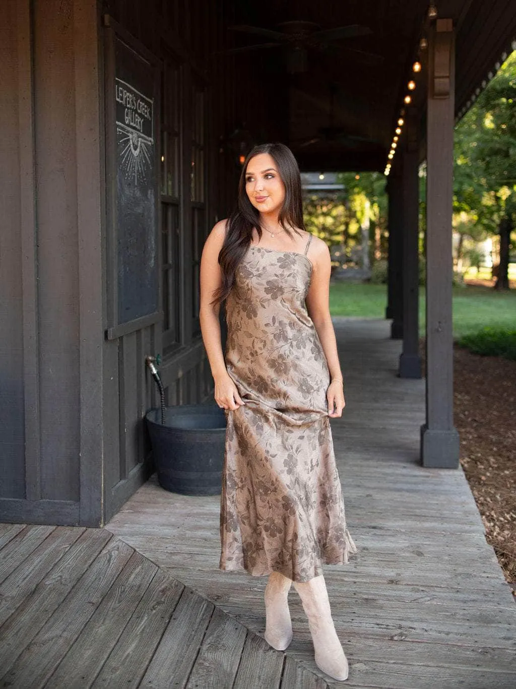 Range Romance Satin Dress sold by LANE 201