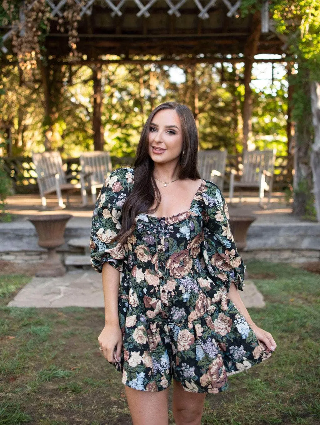 Fallen Petals Romper sold by LANE 201 product image thumbnail 4