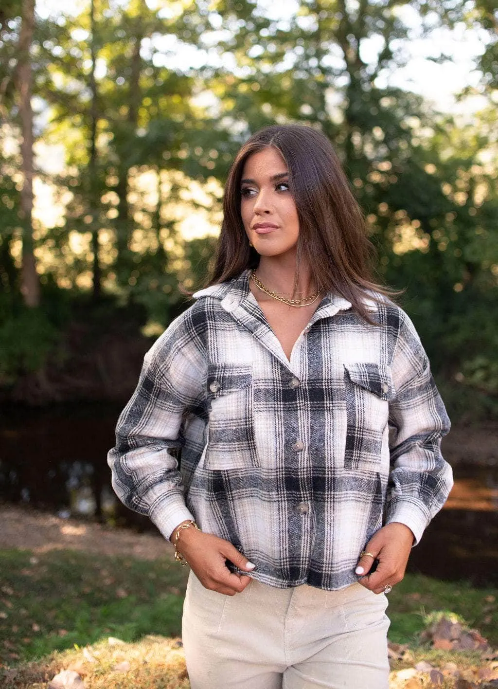 Fringe Lane Plaid Shacket sold by LANE 201