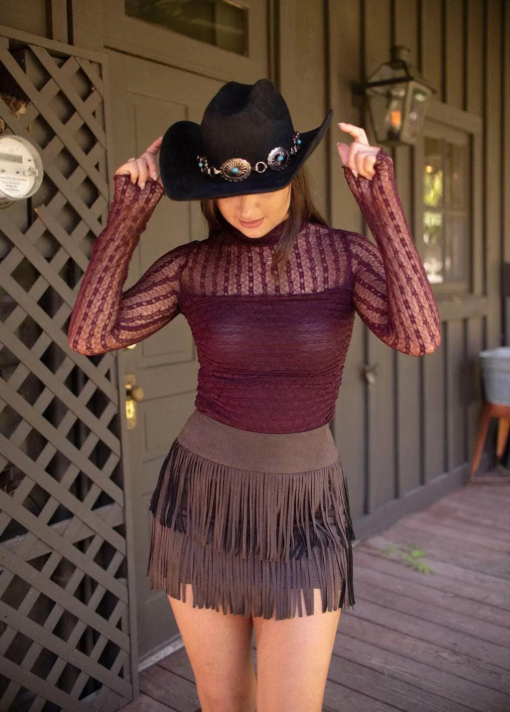 Out West Turquoise Concho Hat sold by LANE 201 product image thumbnail 2