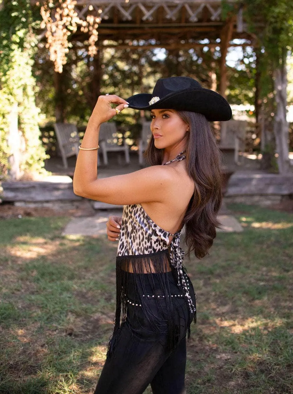 Concho Chain Hat sold by LANE 201 product image thumbnail 4