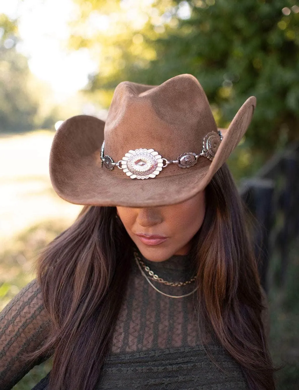 Concho Chain Hat sold by LANE 201