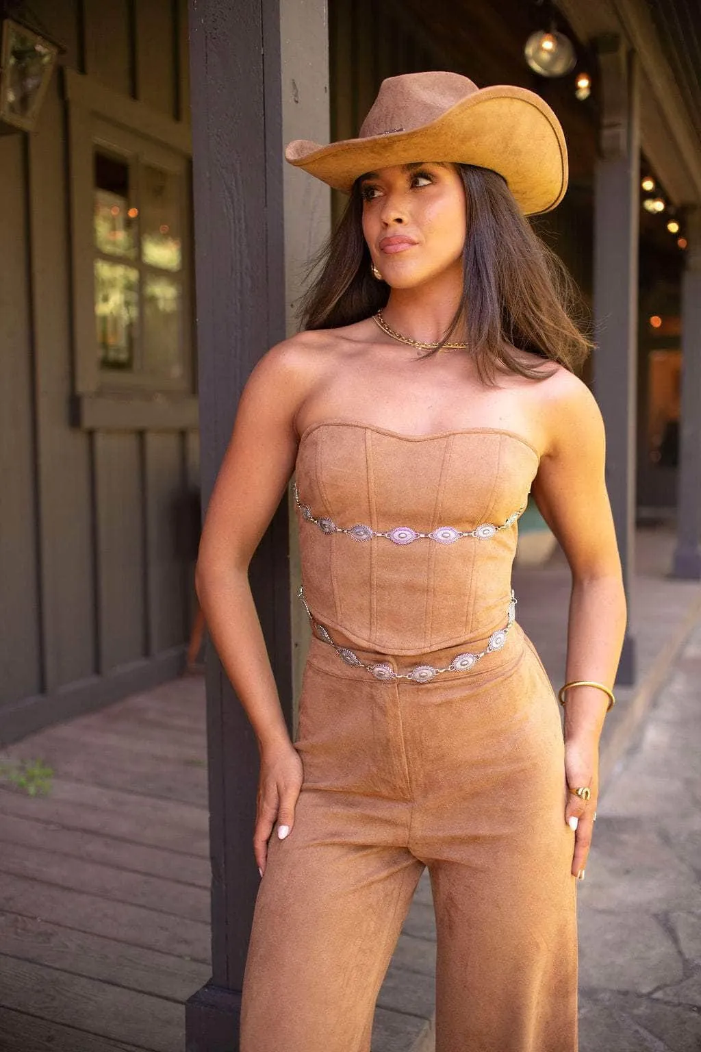 Sundown Siren Belted Top sold by LANE 201 product image thumbnail 3