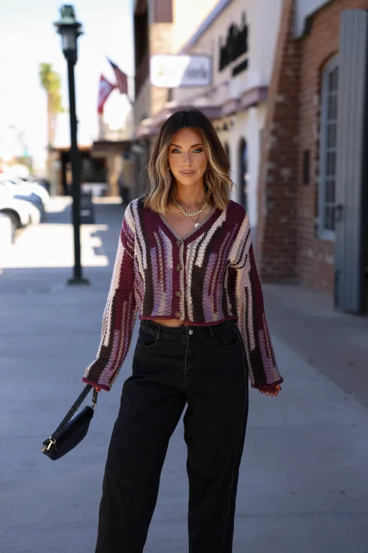 Back To The Vibe Cardigan sold by LANE 201