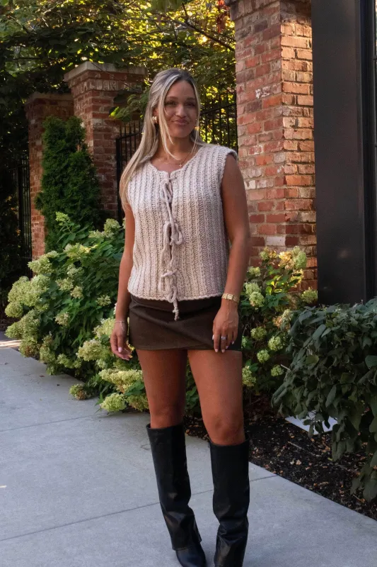 Spring Ties Sweater Vest made by Le Lis