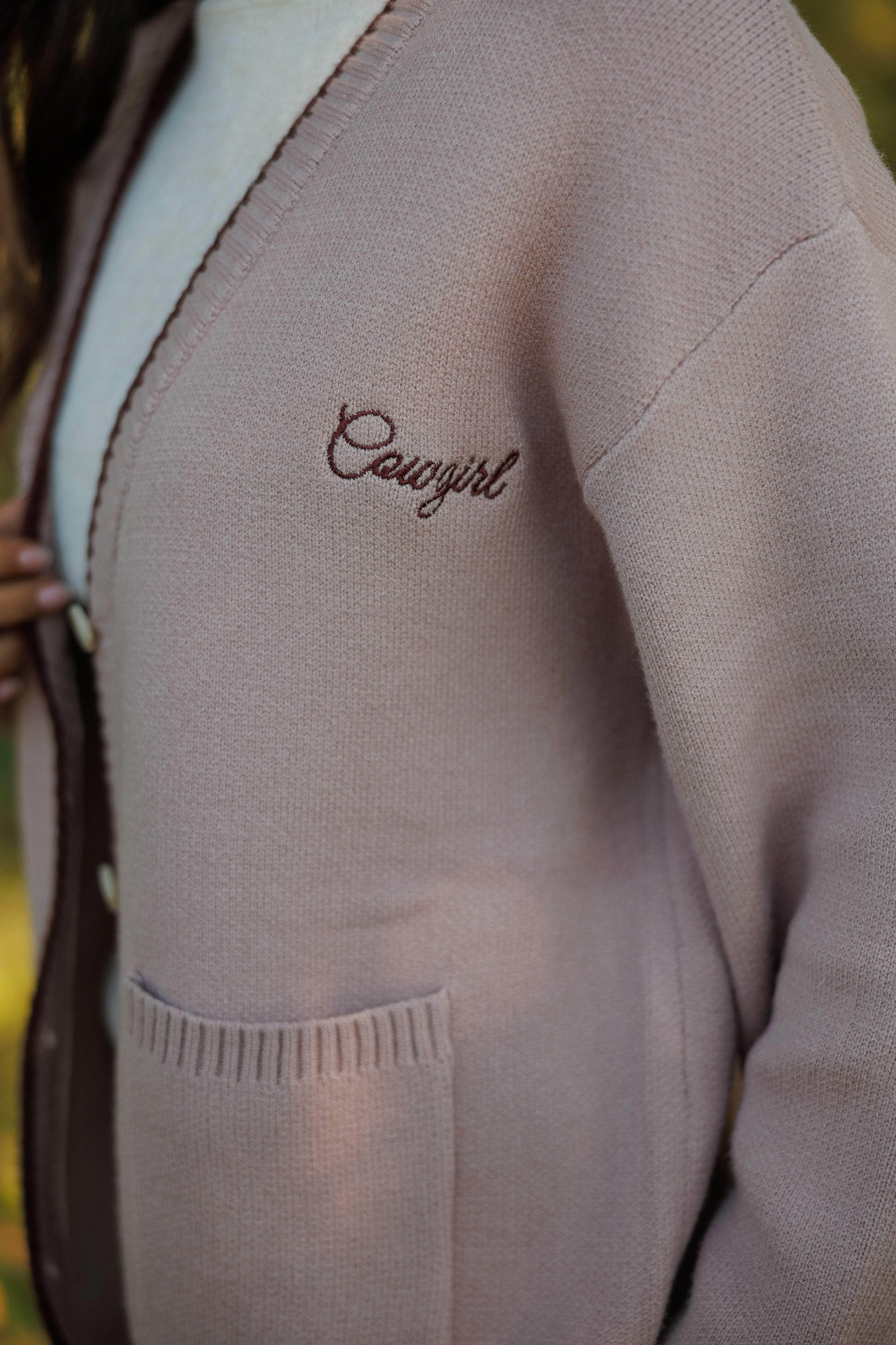 Dusty Pink Cowboy Cardigan sold by LANE 201 product image thumbnail 4